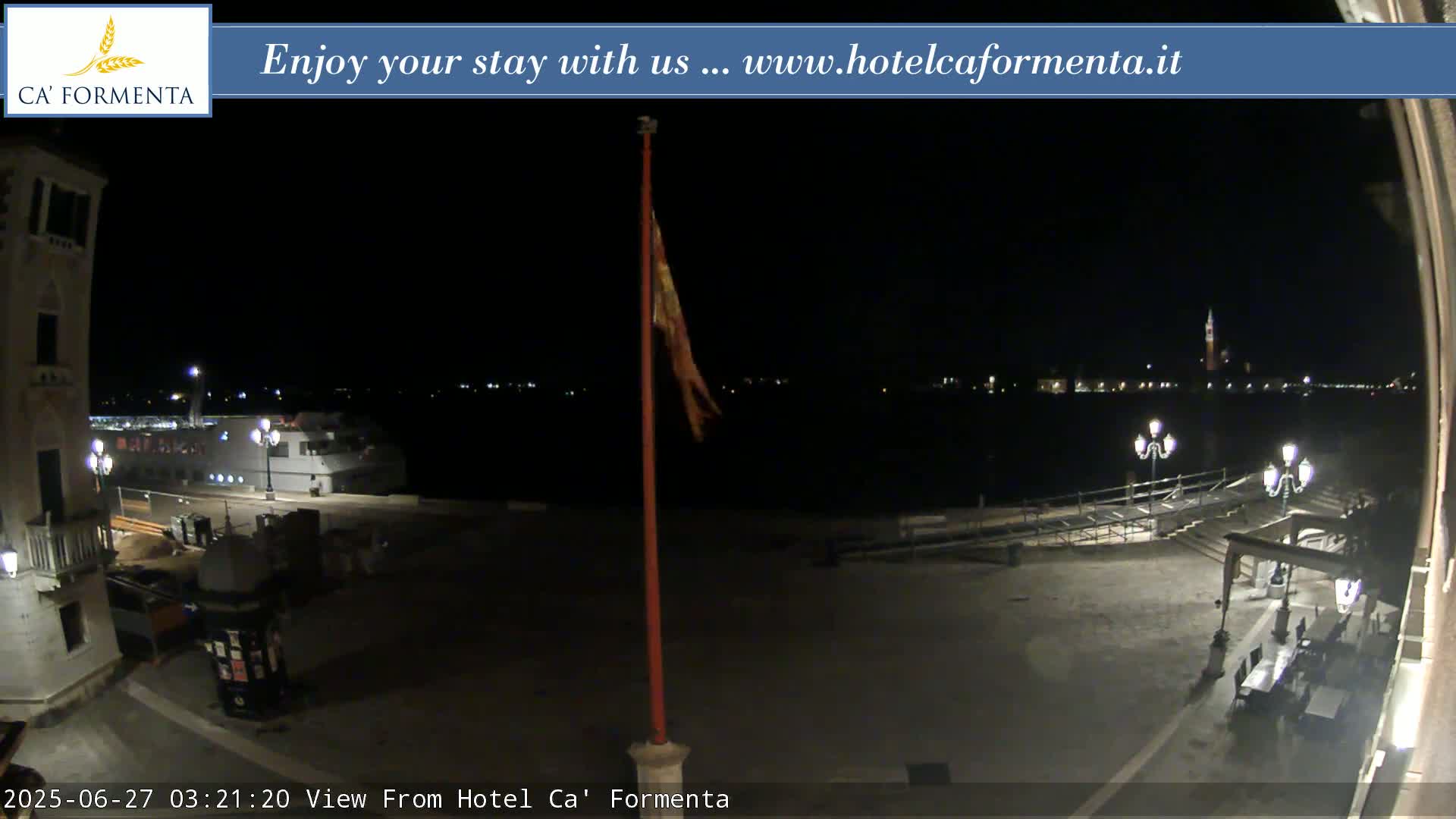 San Marco Basin from Via Garibaldi Live Cam - Venice, Veneto, Italy