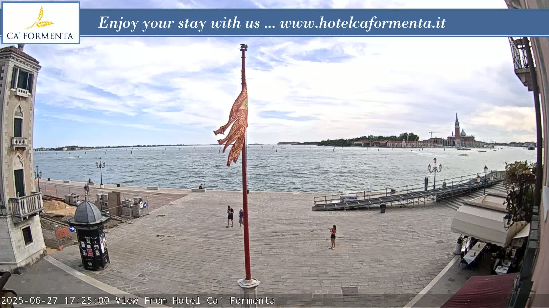 San Marco Basin from Via Garibaldi Live Cam - Venice, Veneto, Italy