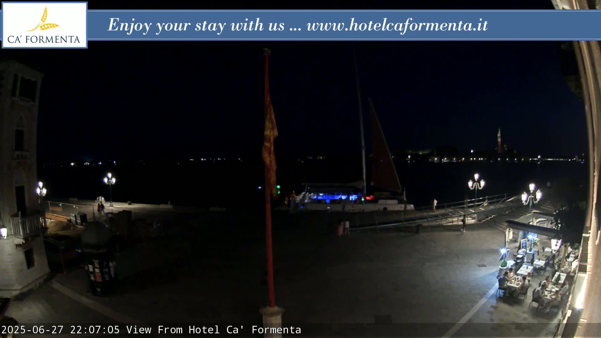 San Marco Basin from Via Garibaldi Live Cam - Venice, Veneto, Italy