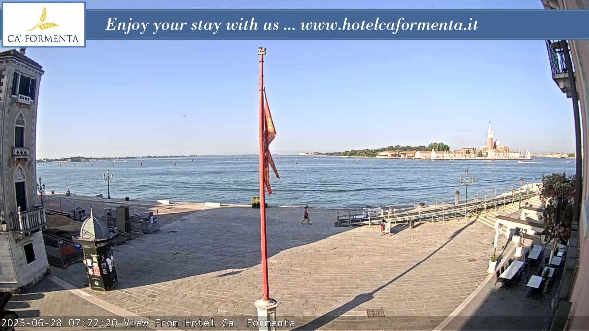 San Marco Basin from Via Garibaldi Live Cam - Venice, Veneto, Italy