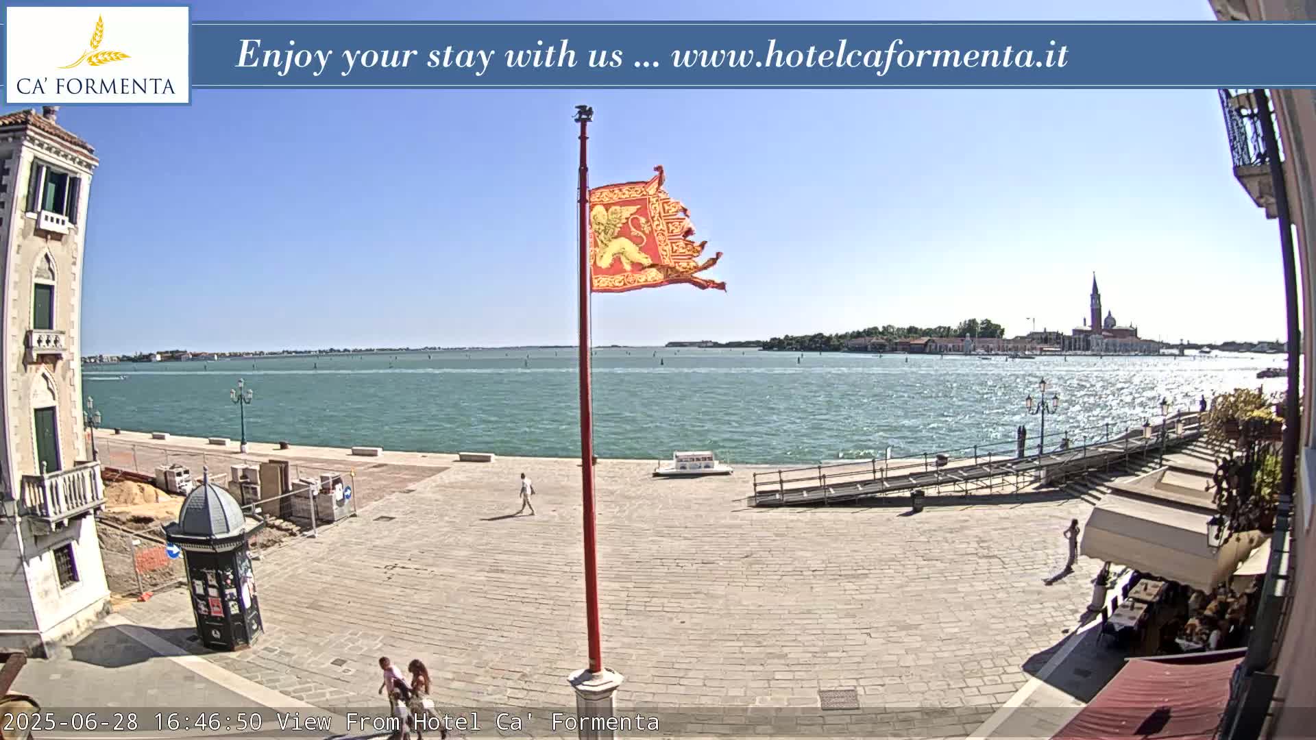 San Marco Basin from Via Garibaldi Live Cam - Venice, Veneto, Italy