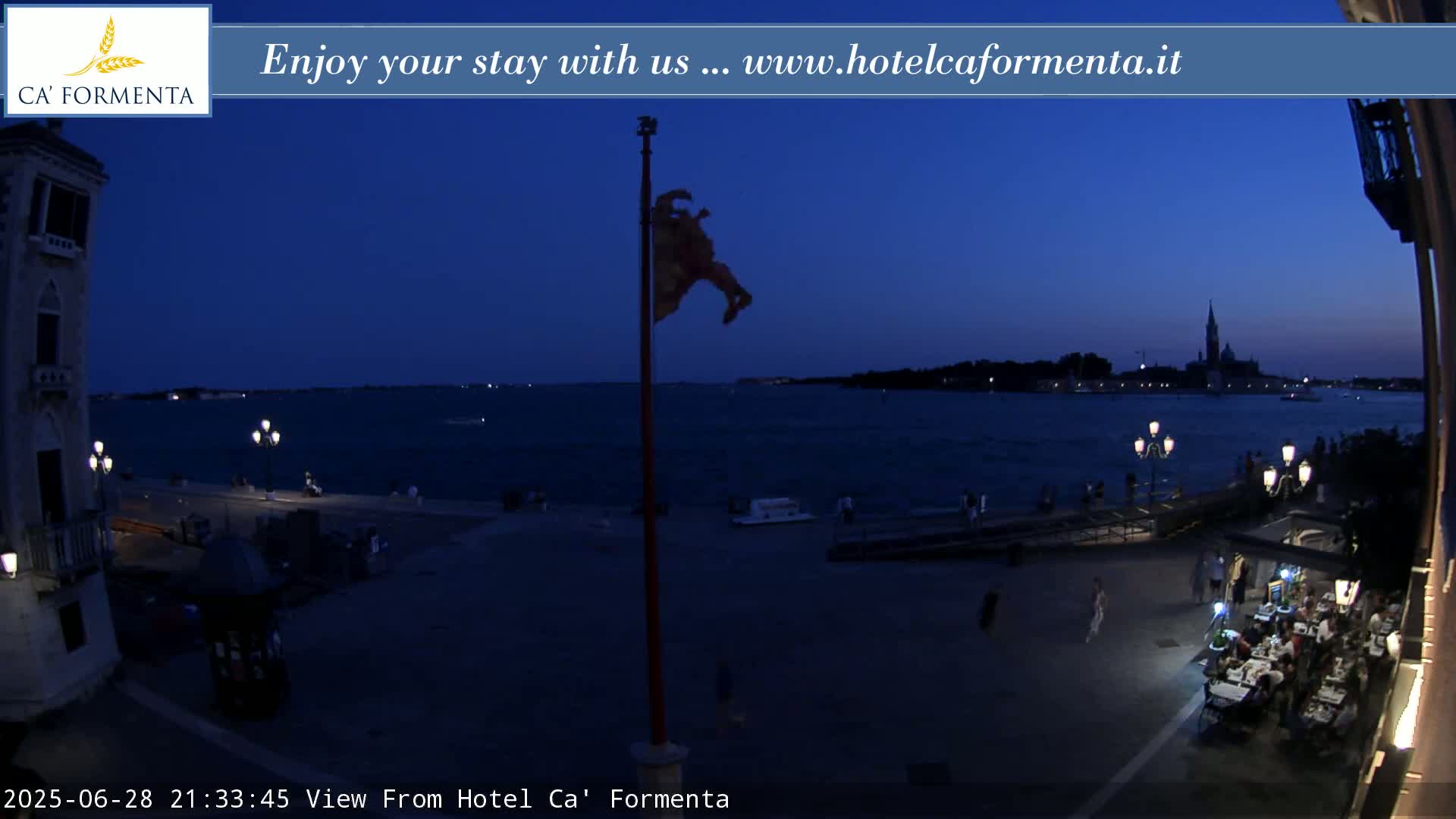 San Marco Basin from Via Garibaldi Live Cam - Venice, Veneto, Italy