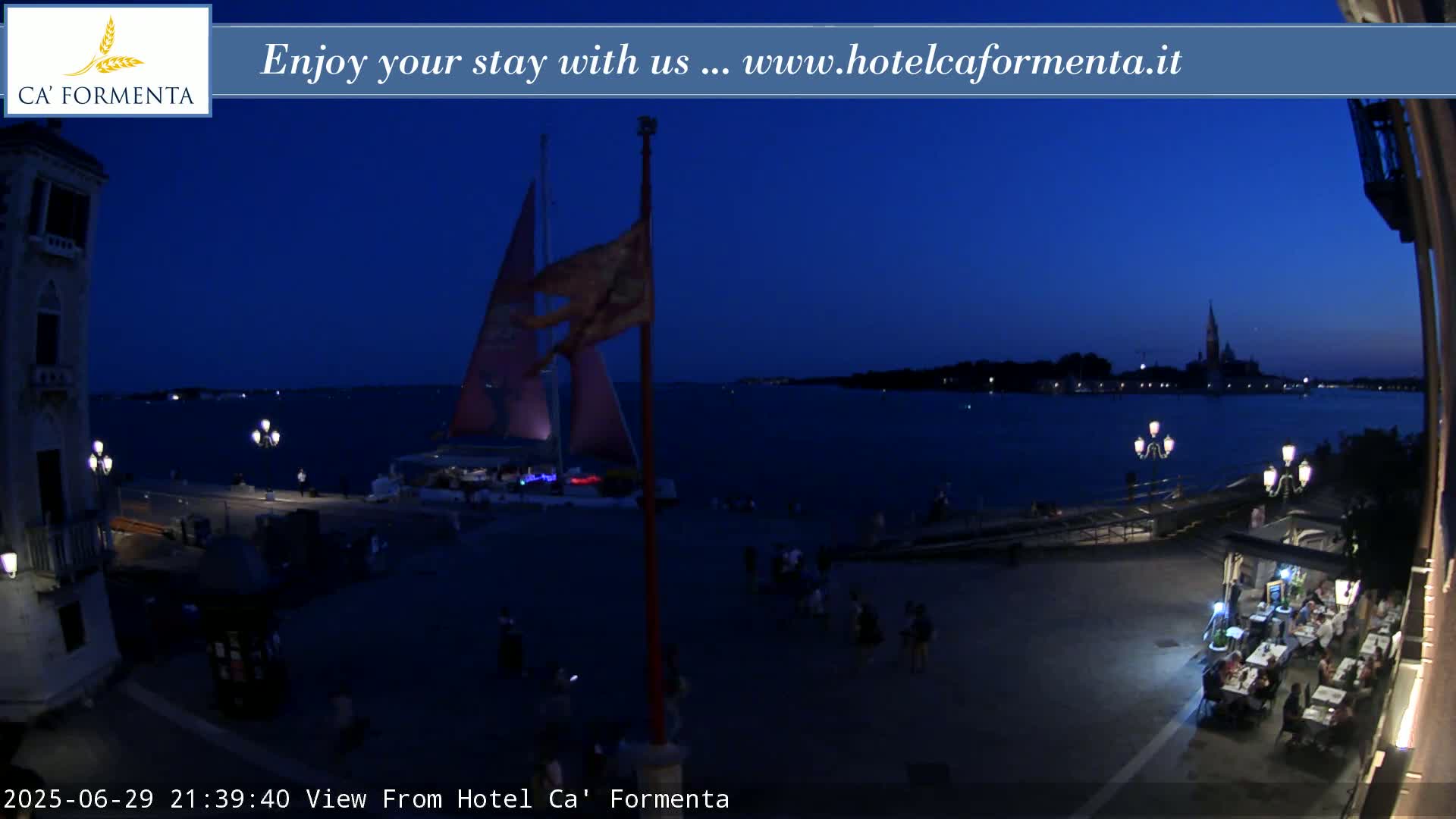 San Marco Basin from Via Garibaldi Live Cam - Venice, Veneto, Italy
