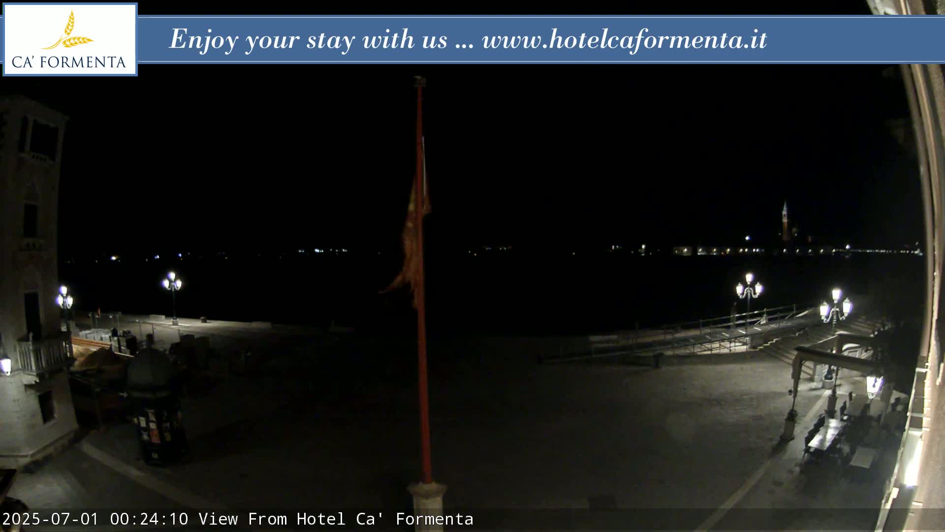 San Marco Basin from Via Garibaldi Live Cam - Venice, Veneto, Italy