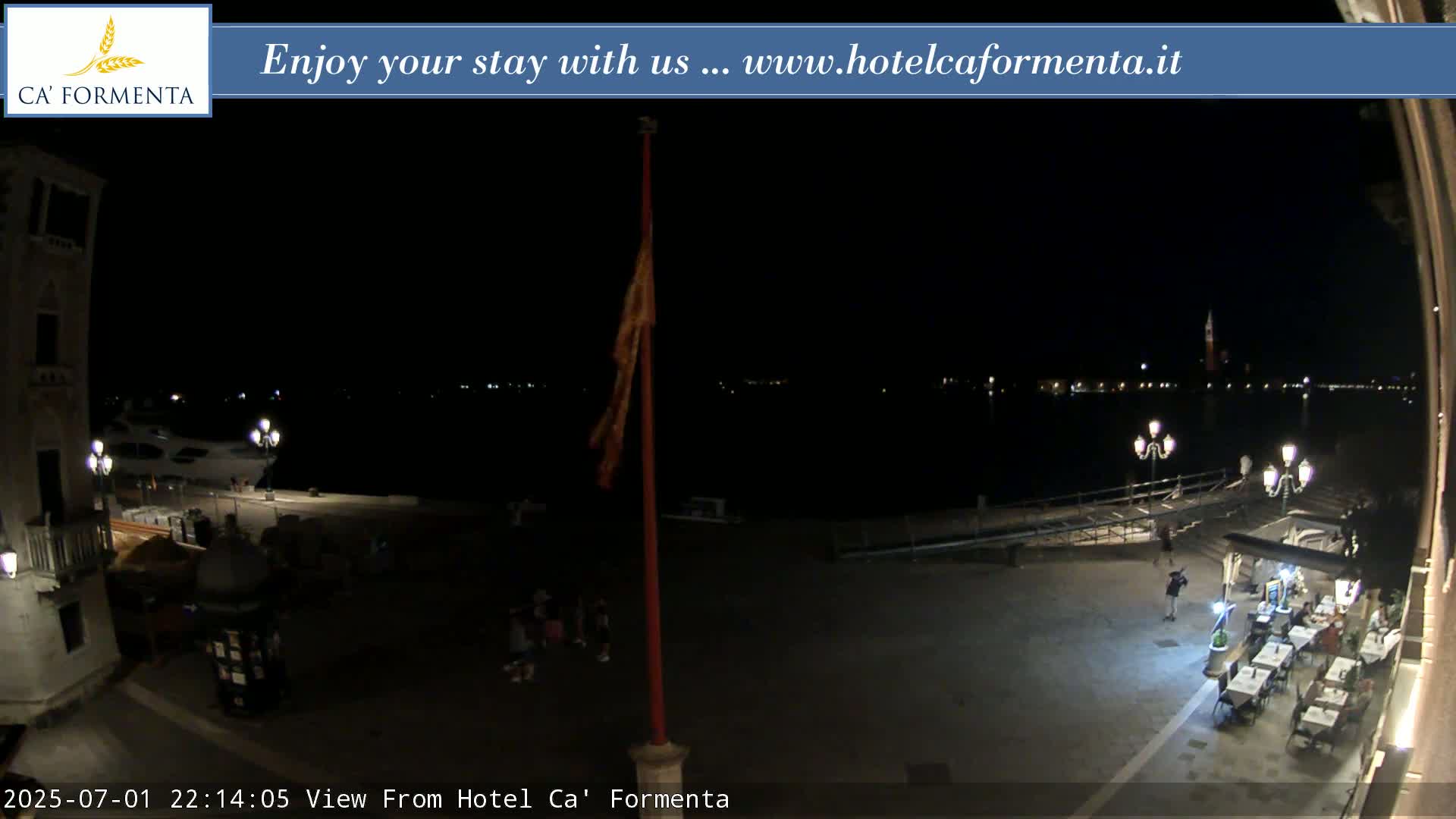 San Marco Basin from Via Garibaldi Live Cam - Venice, Veneto, Italy