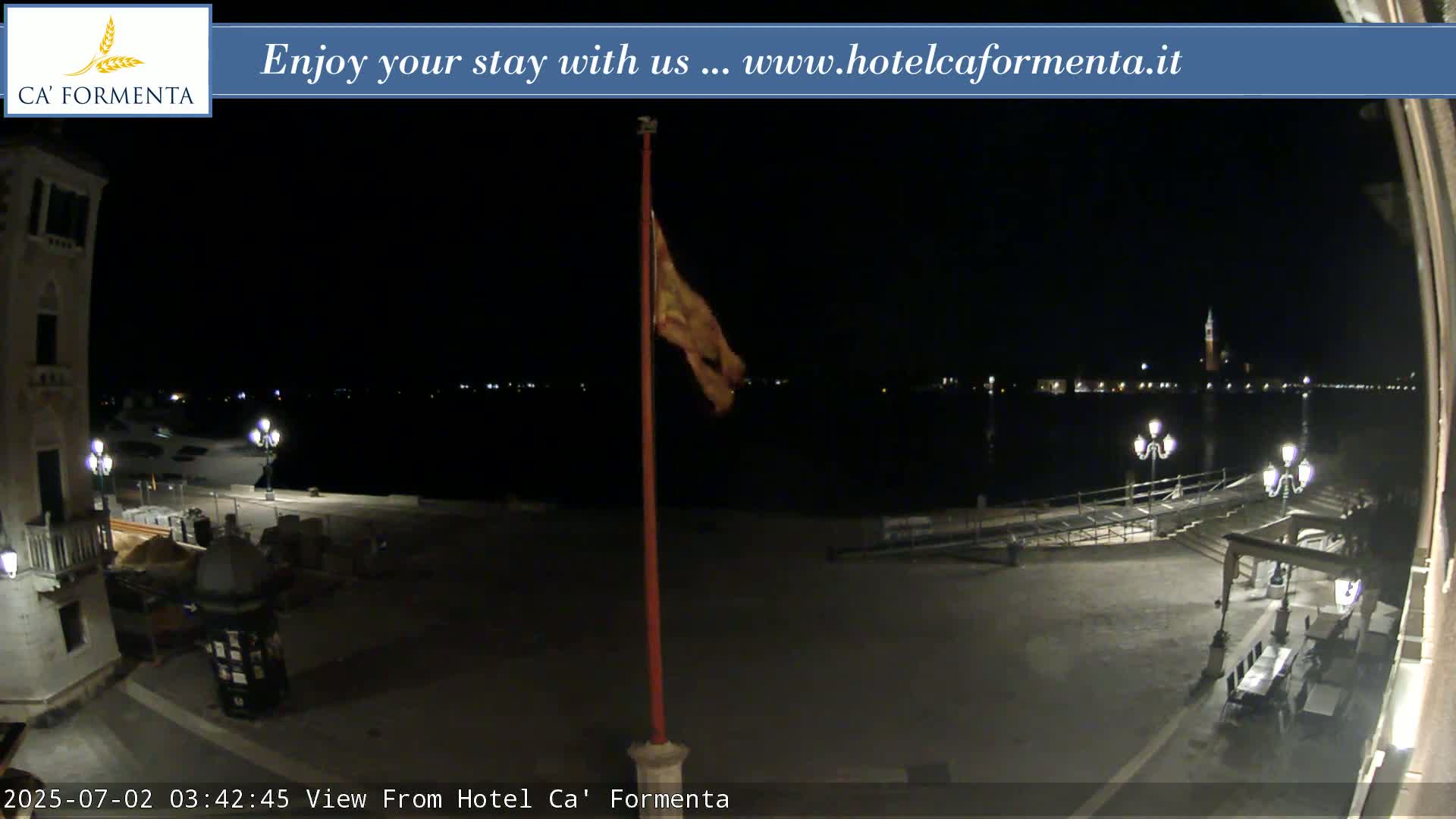 San Marco Basin from Via Garibaldi Live Cam - Venice, Veneto, Italy