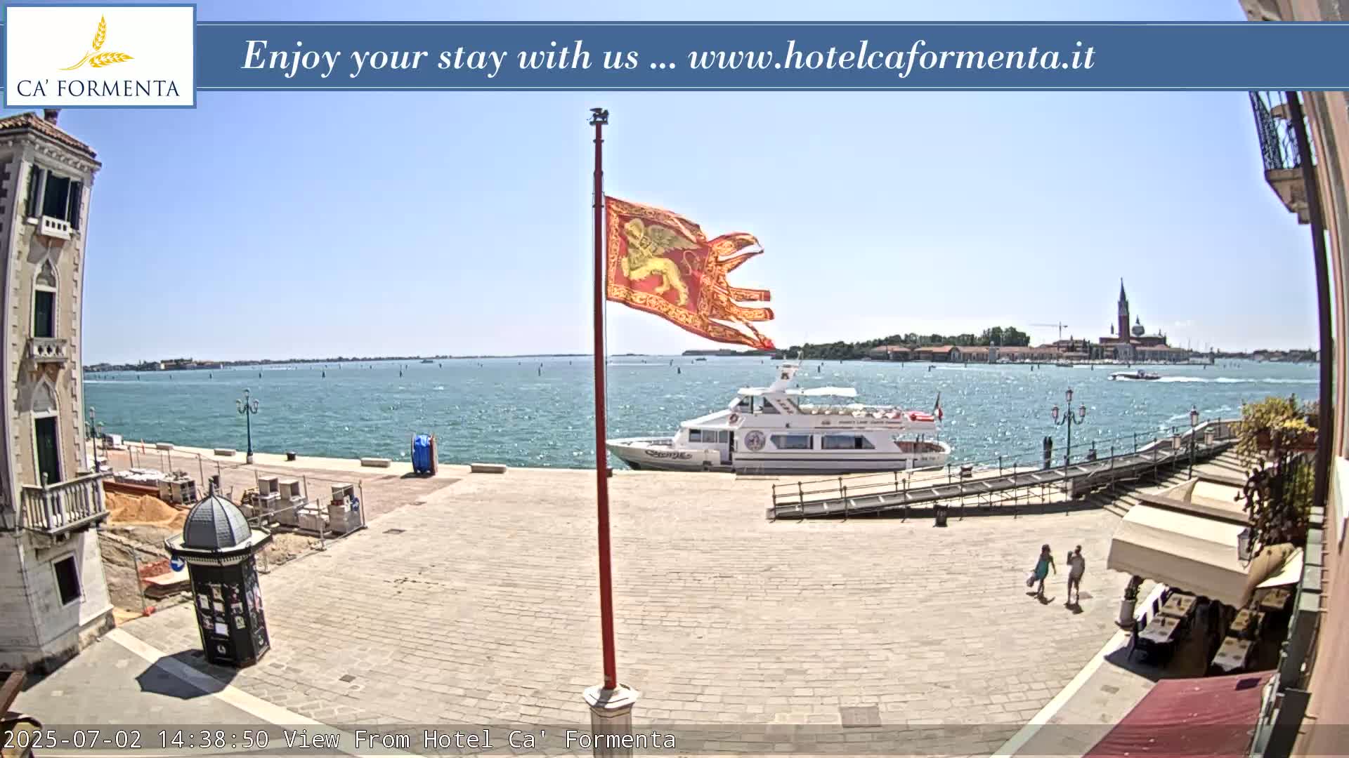 San Marco Basin from Via Garibaldi Live Cam - Venice, Veneto, Italy