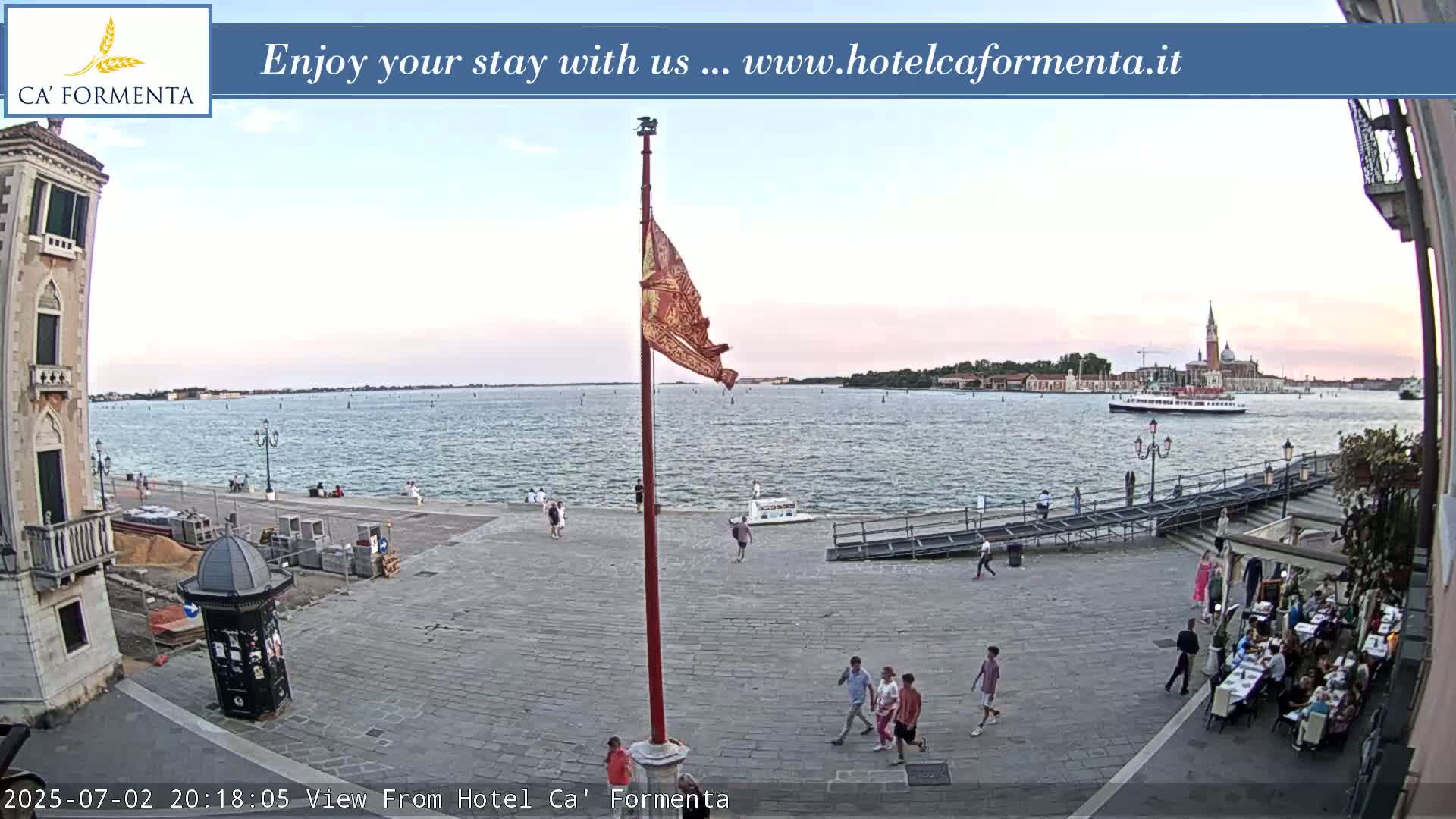 San Marco Basin from Via Garibaldi Live Cam - Venice, Veneto, Italy