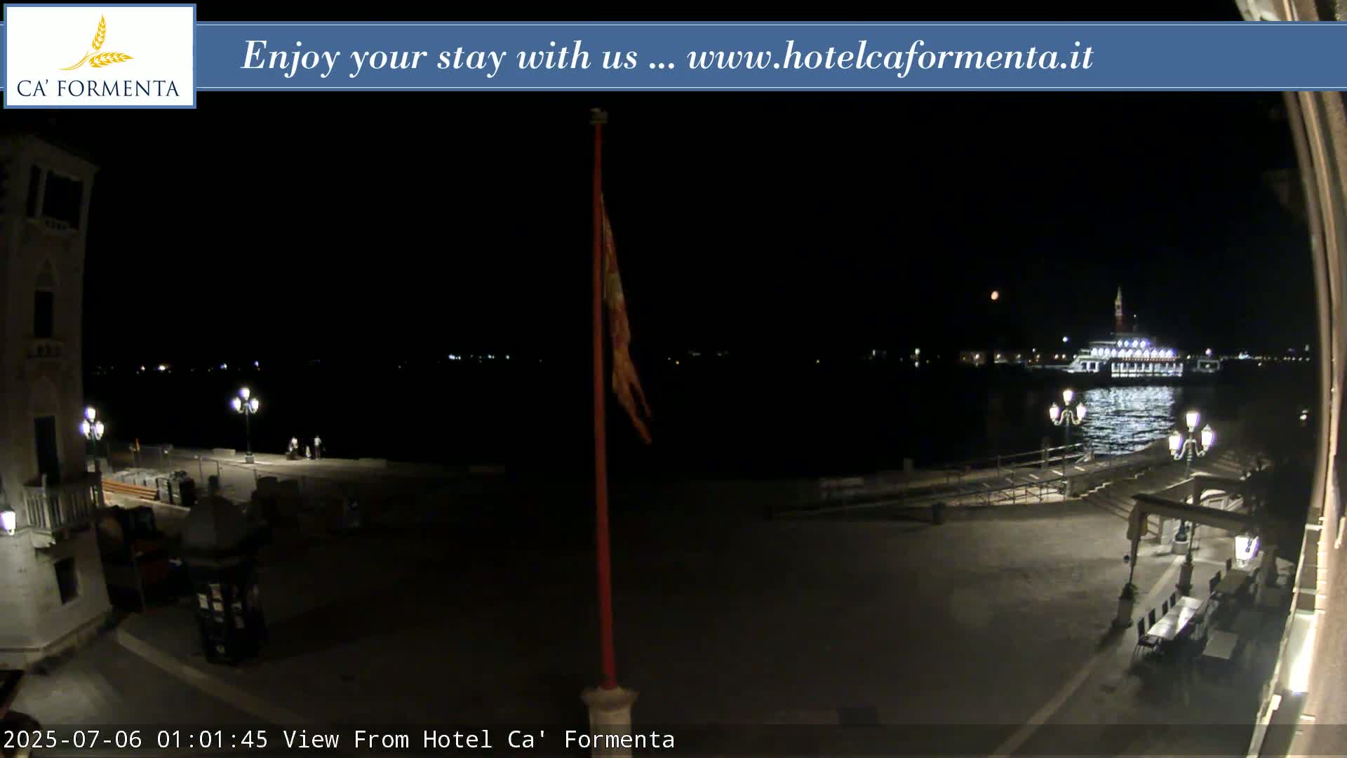 San Marco Basin from Via Garibaldi Live Cam - Venice, Veneto, Italy
