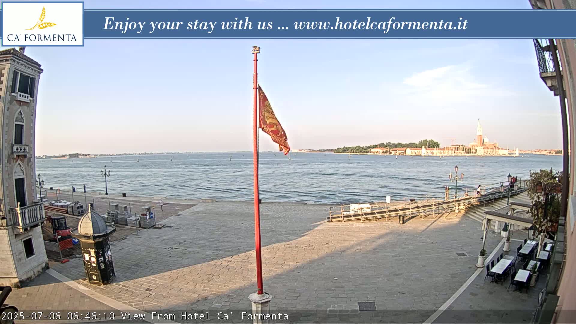 San Marco Basin from Via Garibaldi Live Cam - Venice, Veneto, Italy