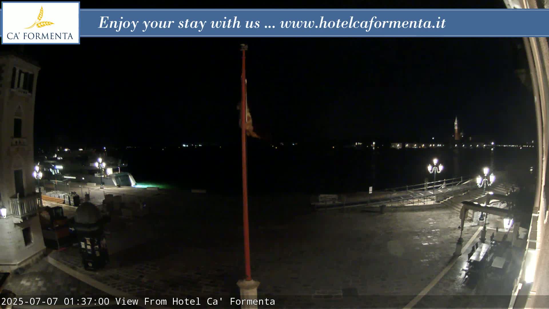 San Marco Basin from Via Garibaldi Live Cam - Venice, Veneto, Italy