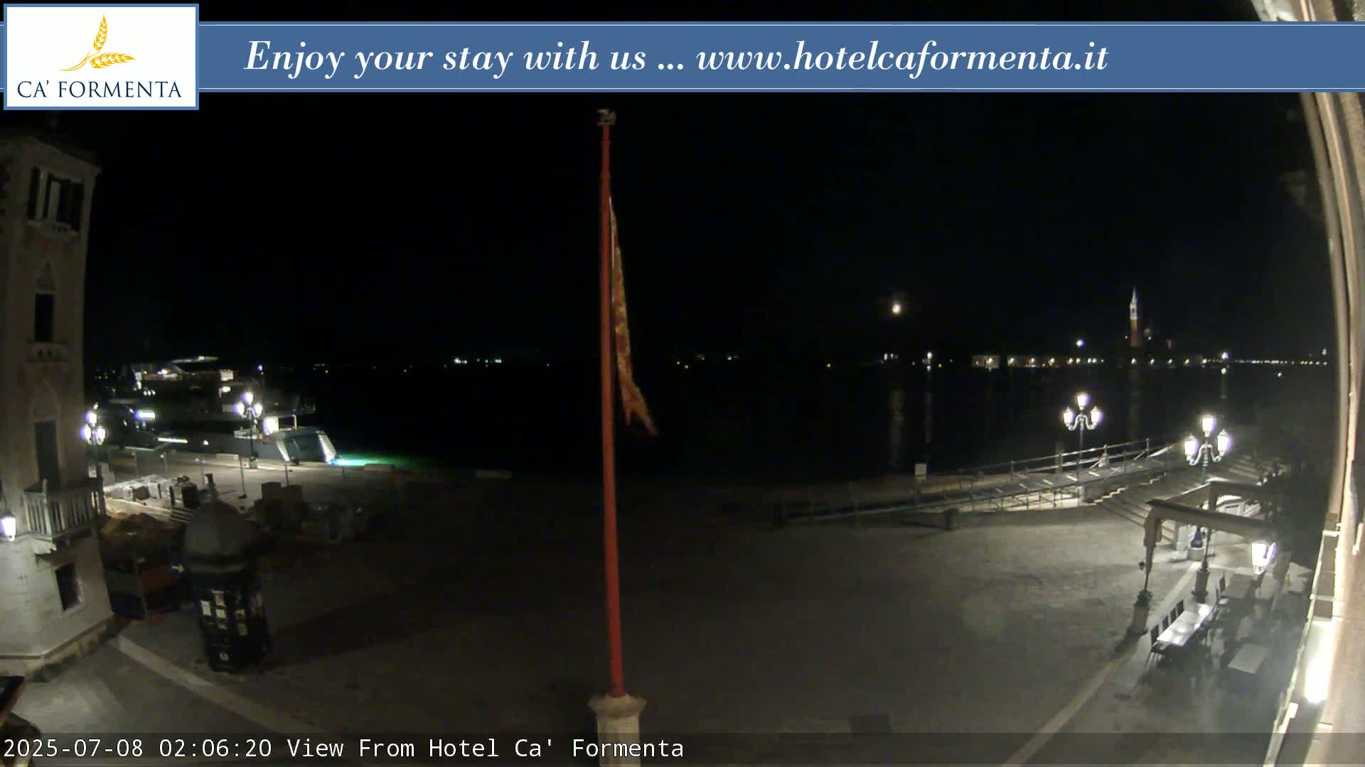 San Marco Basin from Via Garibaldi Live Cam - Venice, Veneto, Italy