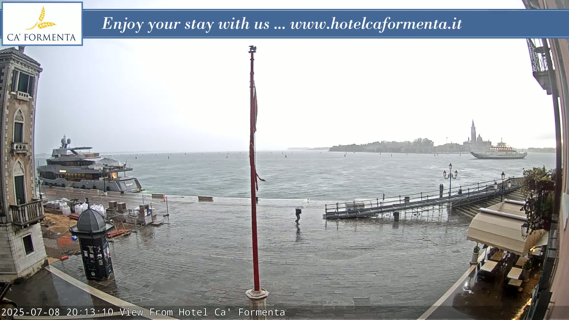 San Marco Basin from Via Garibaldi Live Cam - Venice, Veneto, Italy