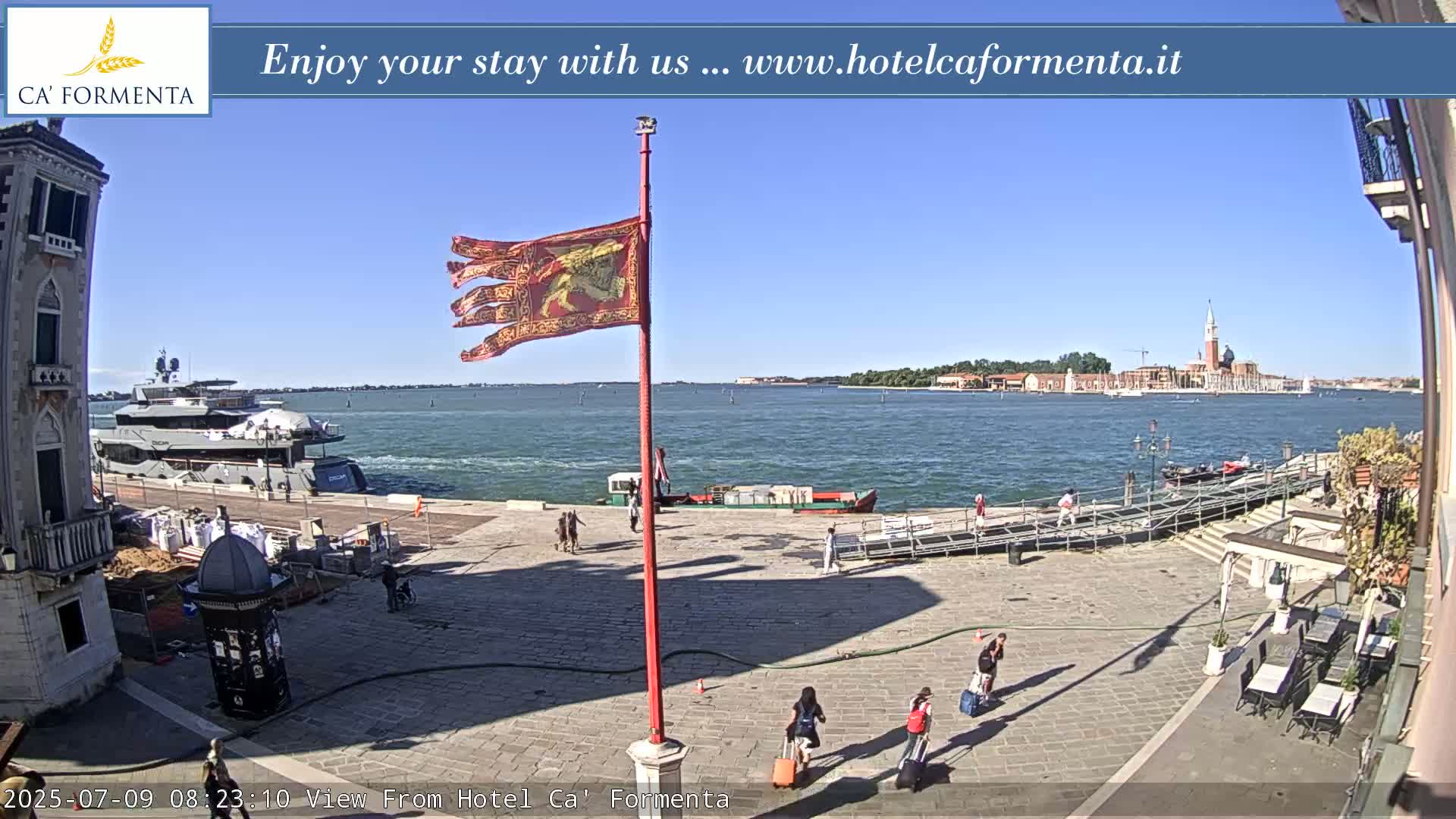 San Marco Basin from Via Garibaldi Live Cam - Venice, Veneto, Italy