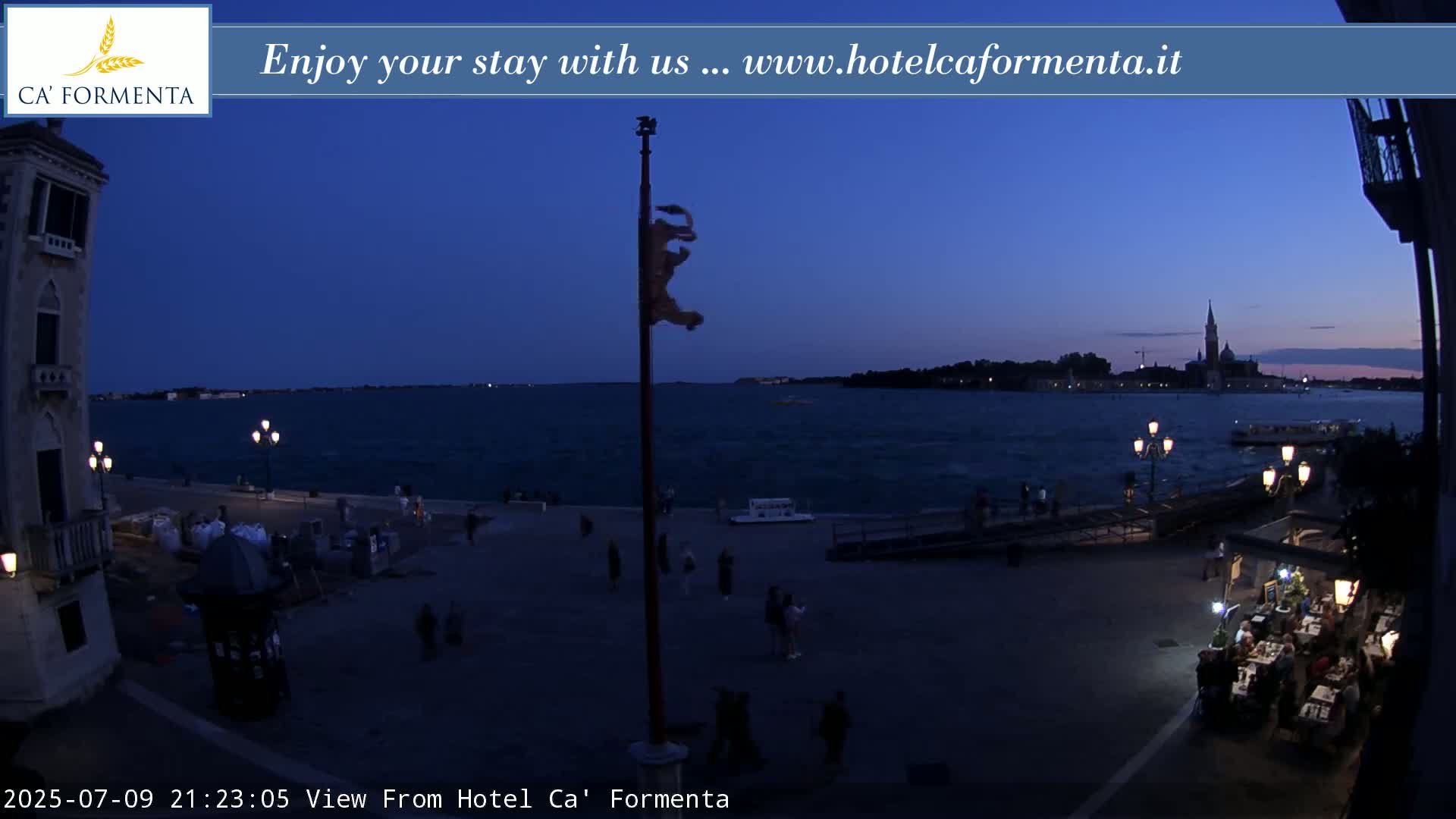San Marco Basin from Via Garibaldi Live Cam - Venice, Veneto, Italy
