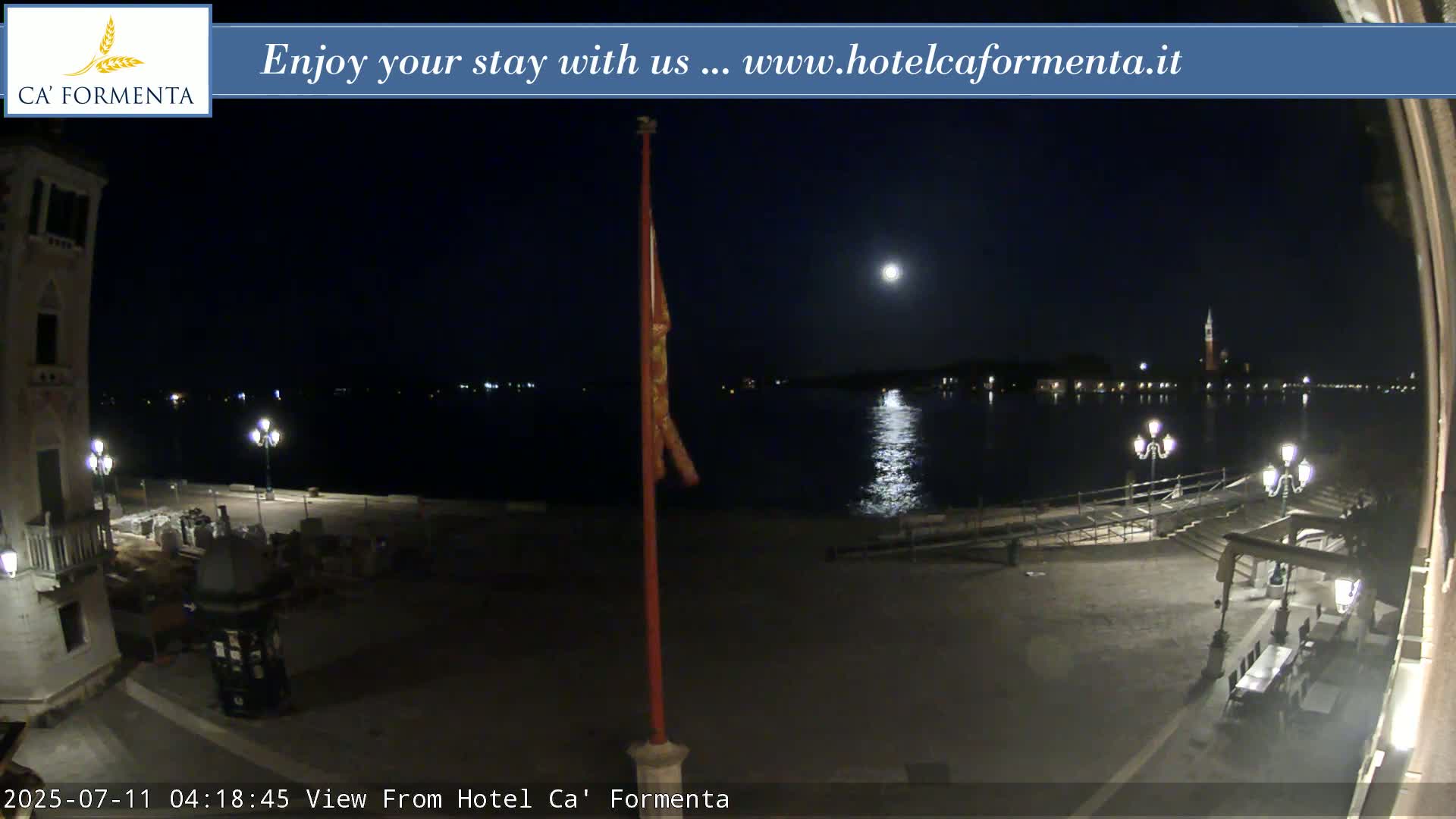 San Marco Basin from Via Garibaldi Live Cam - Venice, Veneto, Italy