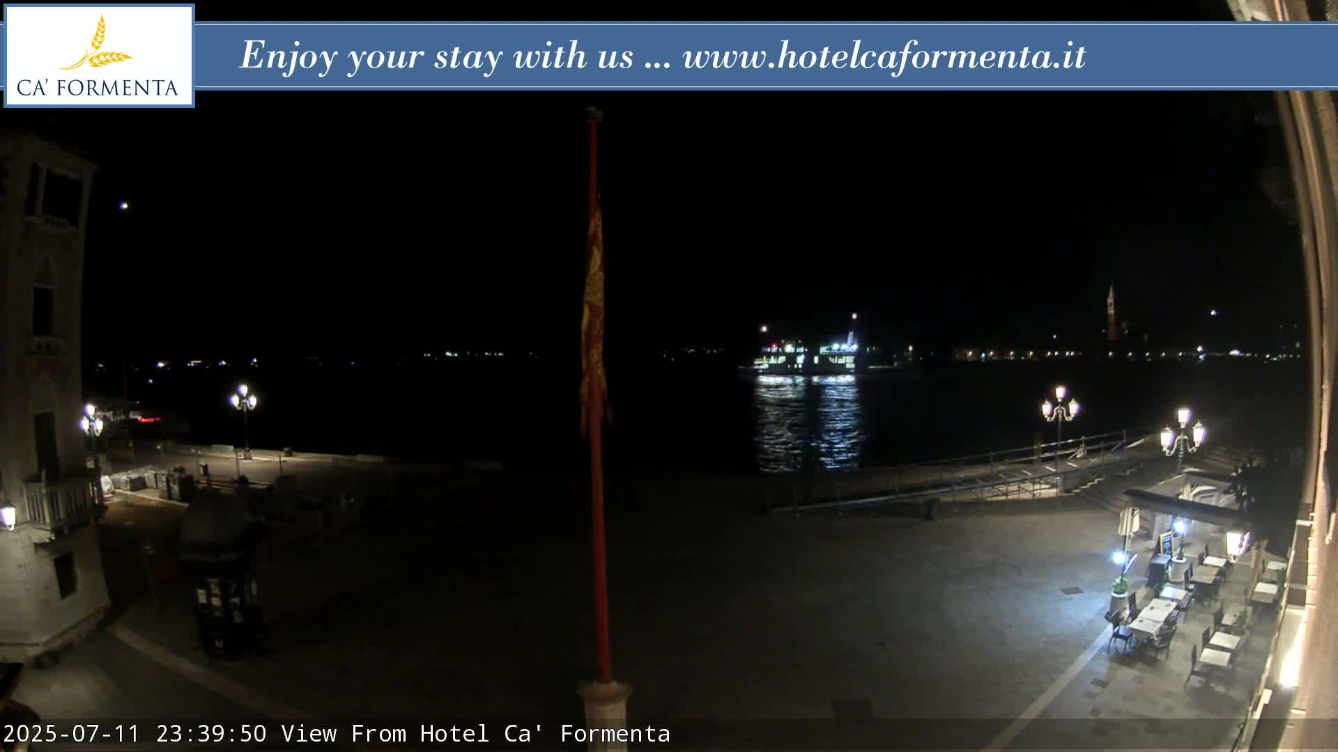 San Marco Basin from Via Garibaldi Live Cam - Venice, Veneto, Italy