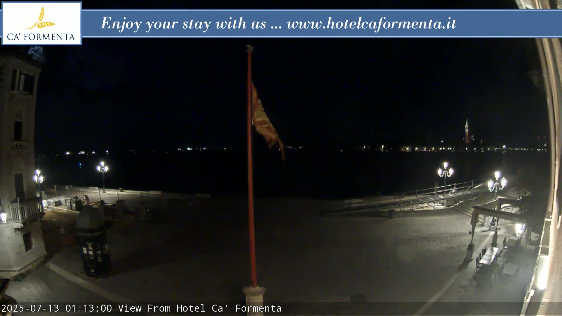 San Marco Basin from Via Garibaldi Live Cam - Venice, Veneto, Italy