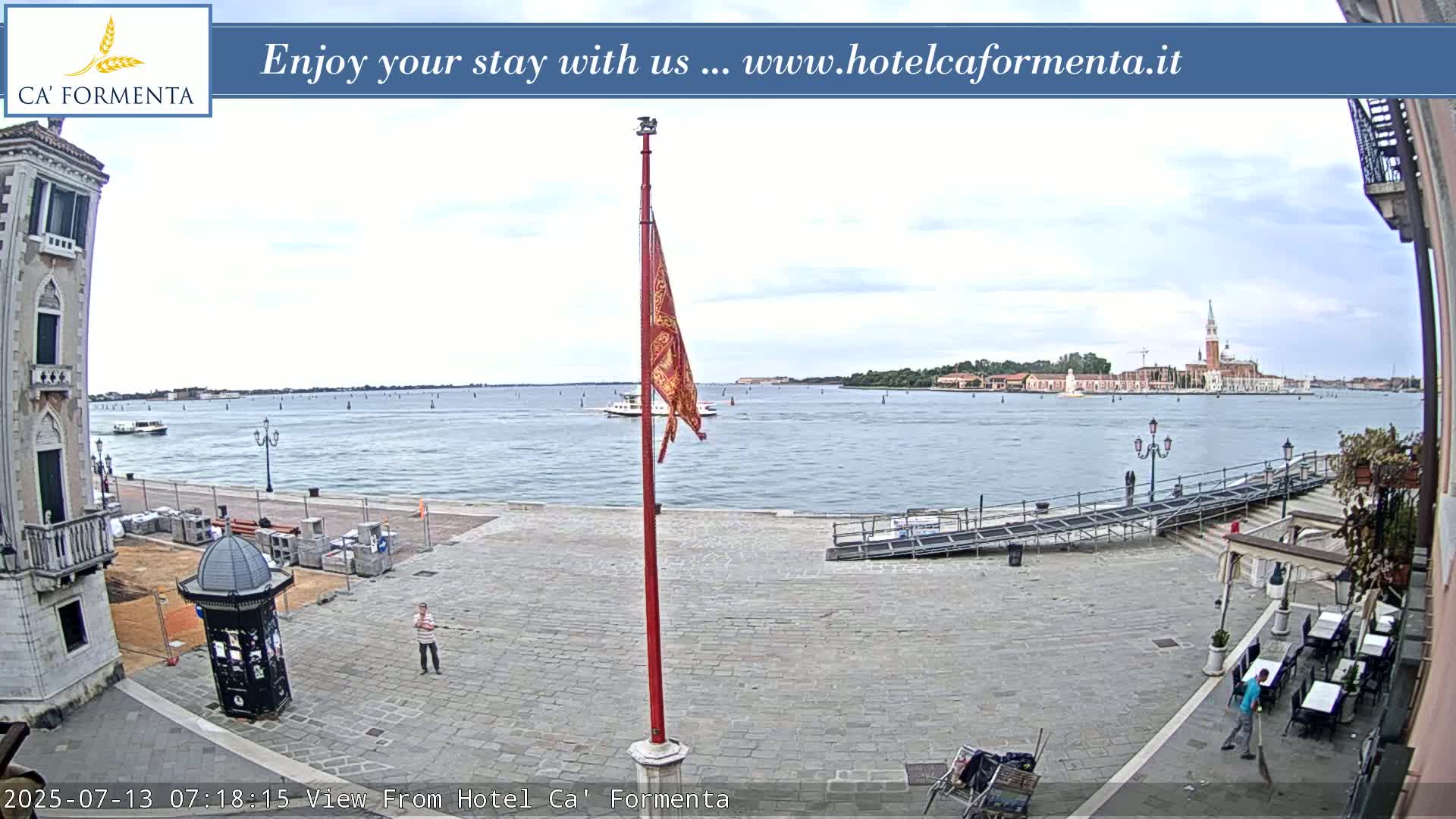 San Marco Basin from Via Garibaldi Live Cam - Venice, Veneto, Italy