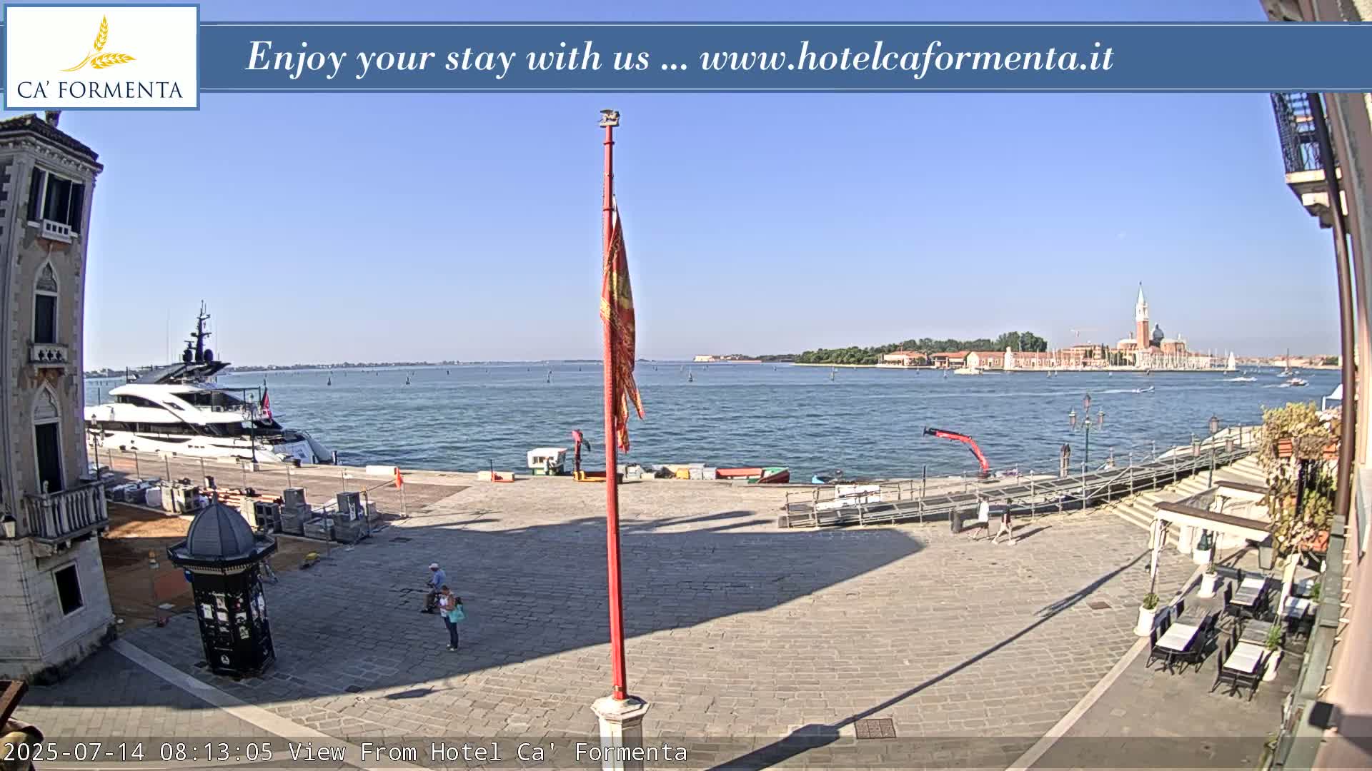 San Marco Basin from Via Garibaldi Live Cam - Venice, Veneto, Italy