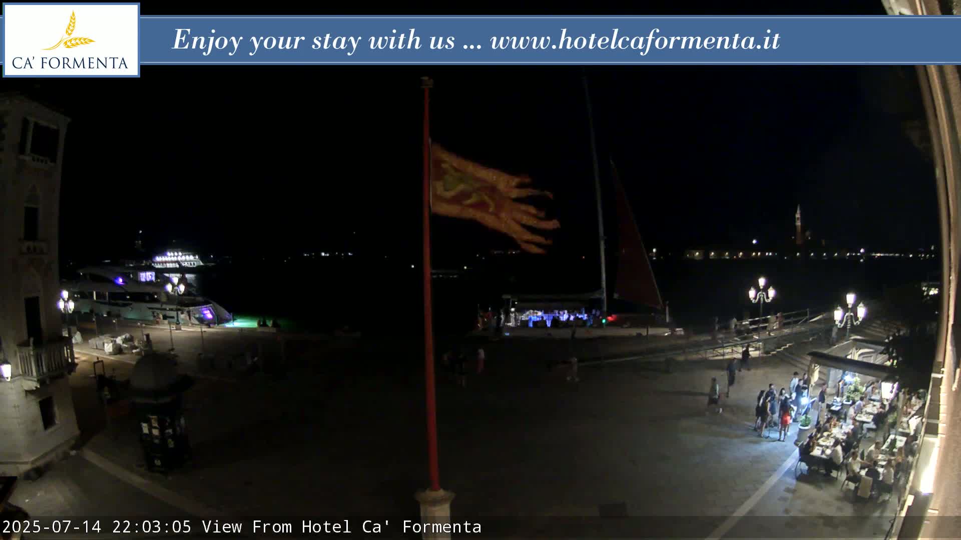 San Marco Basin from Via Garibaldi Live Cam - Venice, Veneto, Italy