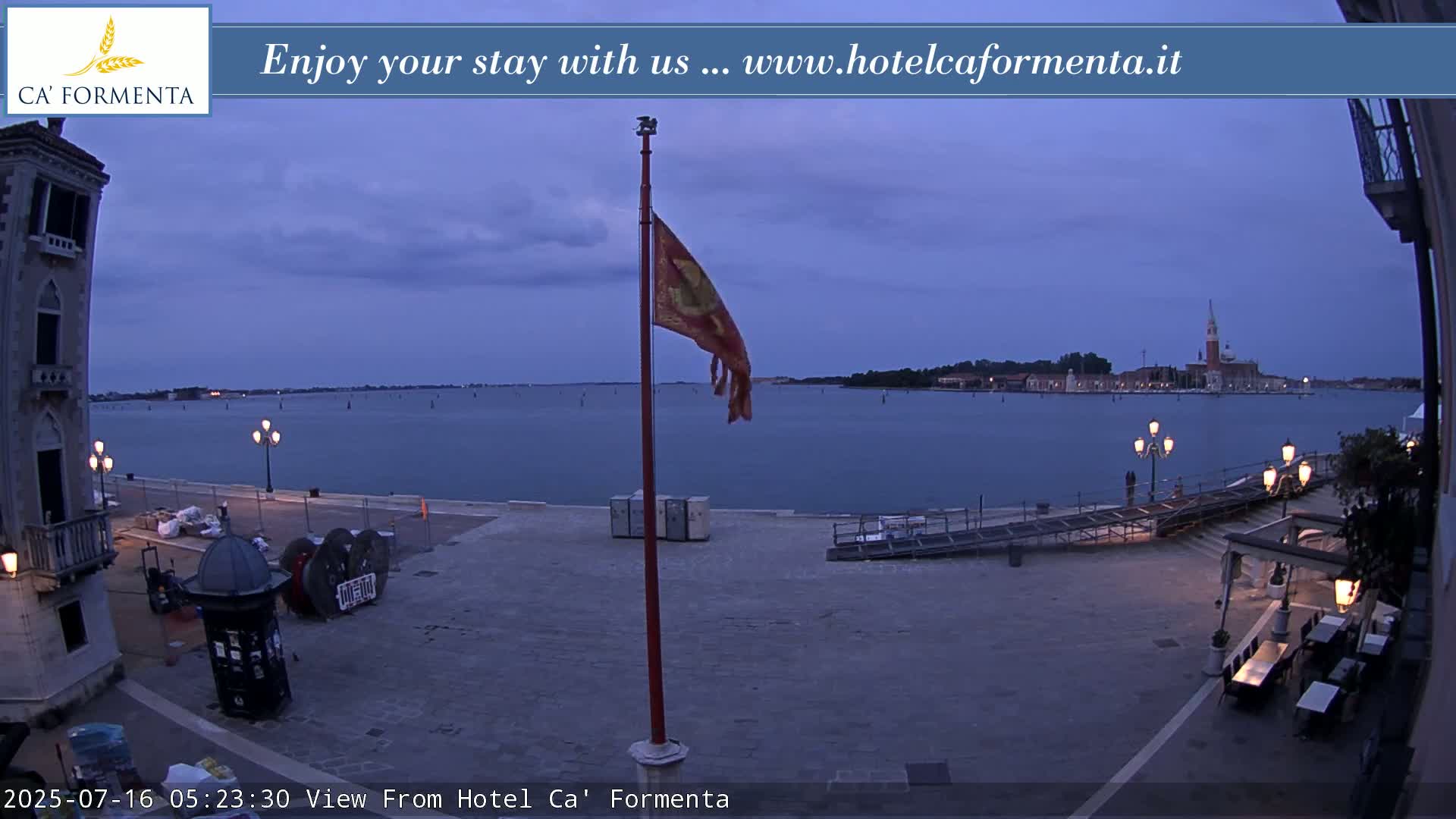 San Marco Basin from Via Garibaldi Live Cam - Venice, Veneto, Italy