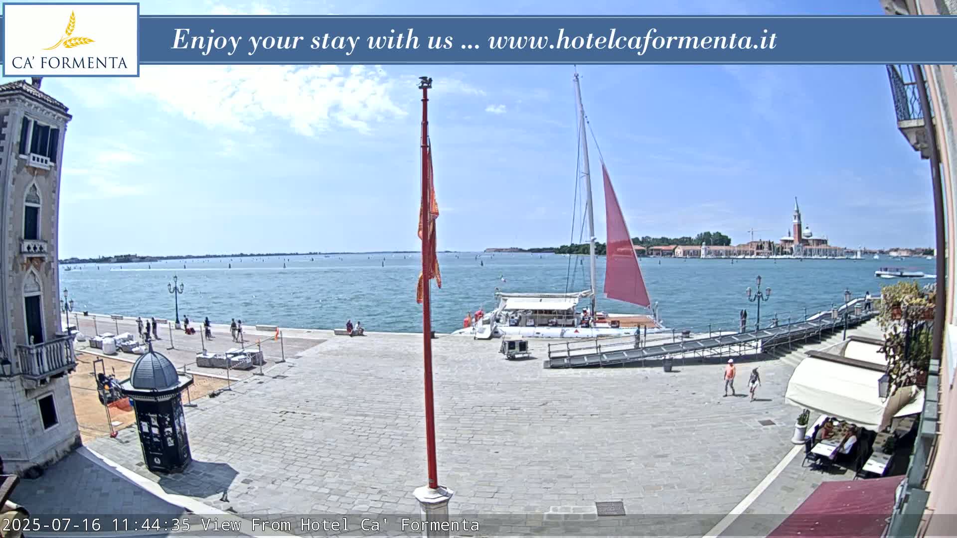 San Marco Basin from Via Garibaldi Live Cam - Venice, Veneto, Italy