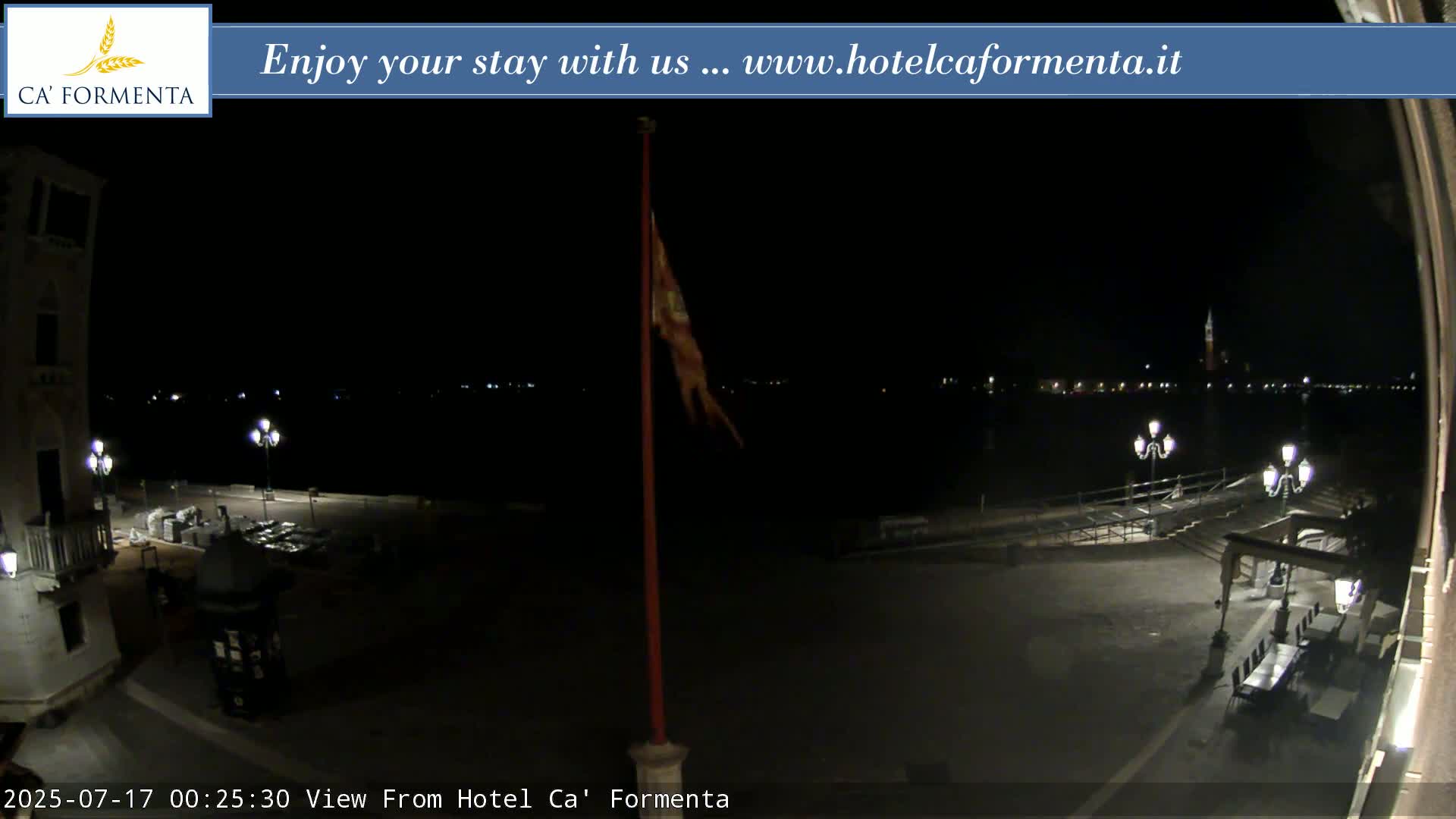 San Marco Basin from Via Garibaldi Live Cam - Venice, Veneto, Italy