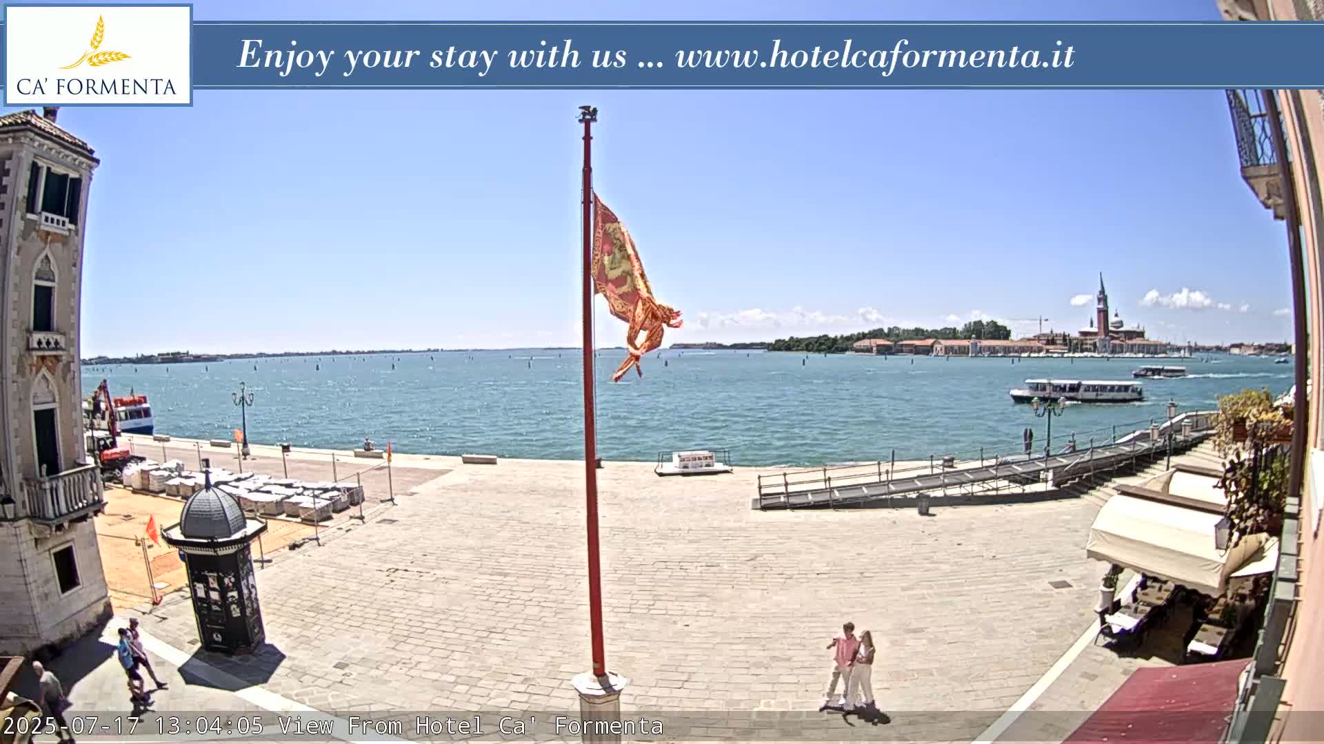 San Marco Basin from Via Garibaldi Live Cam - Venice, Veneto, Italy