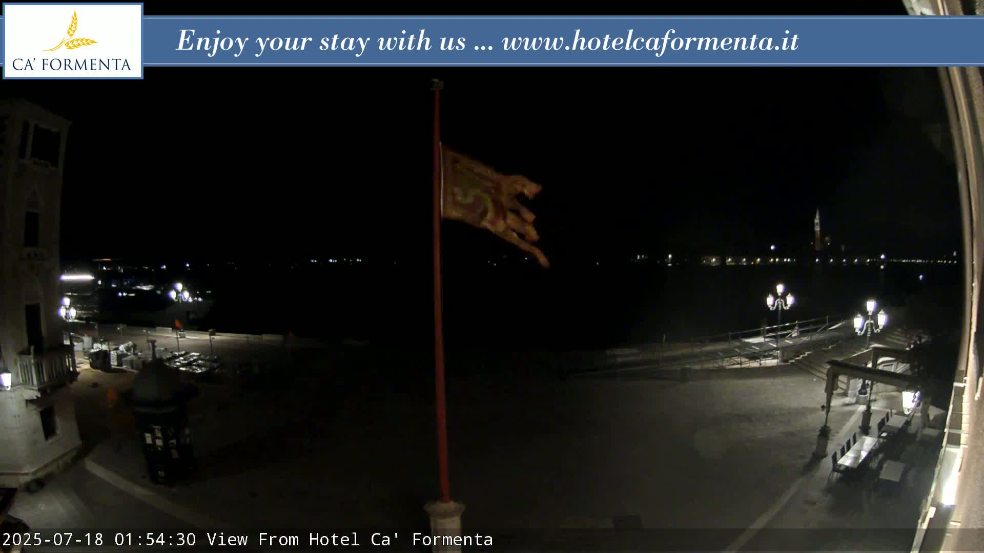 San Marco Basin from Via Garibaldi Live Cam - Venice, Veneto, Italy