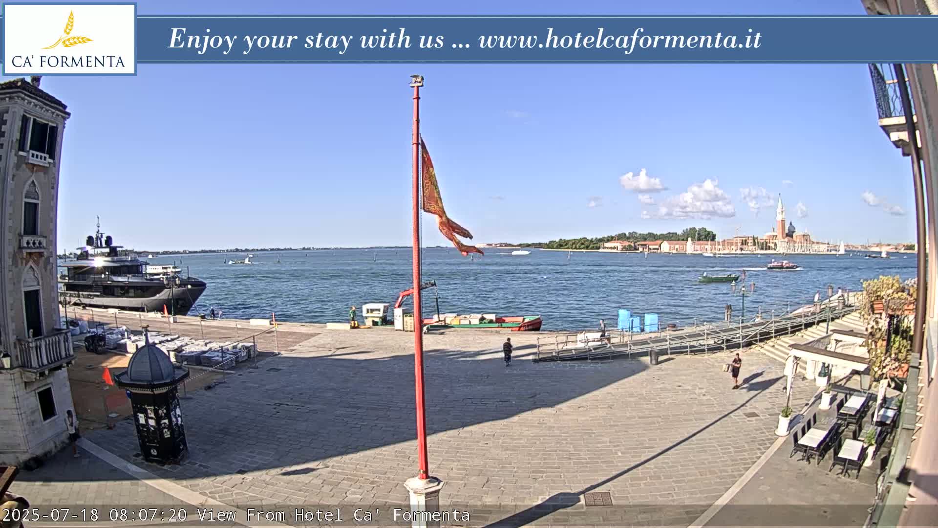 San Marco Basin from Via Garibaldi Live Cam - Venice, Veneto, Italy