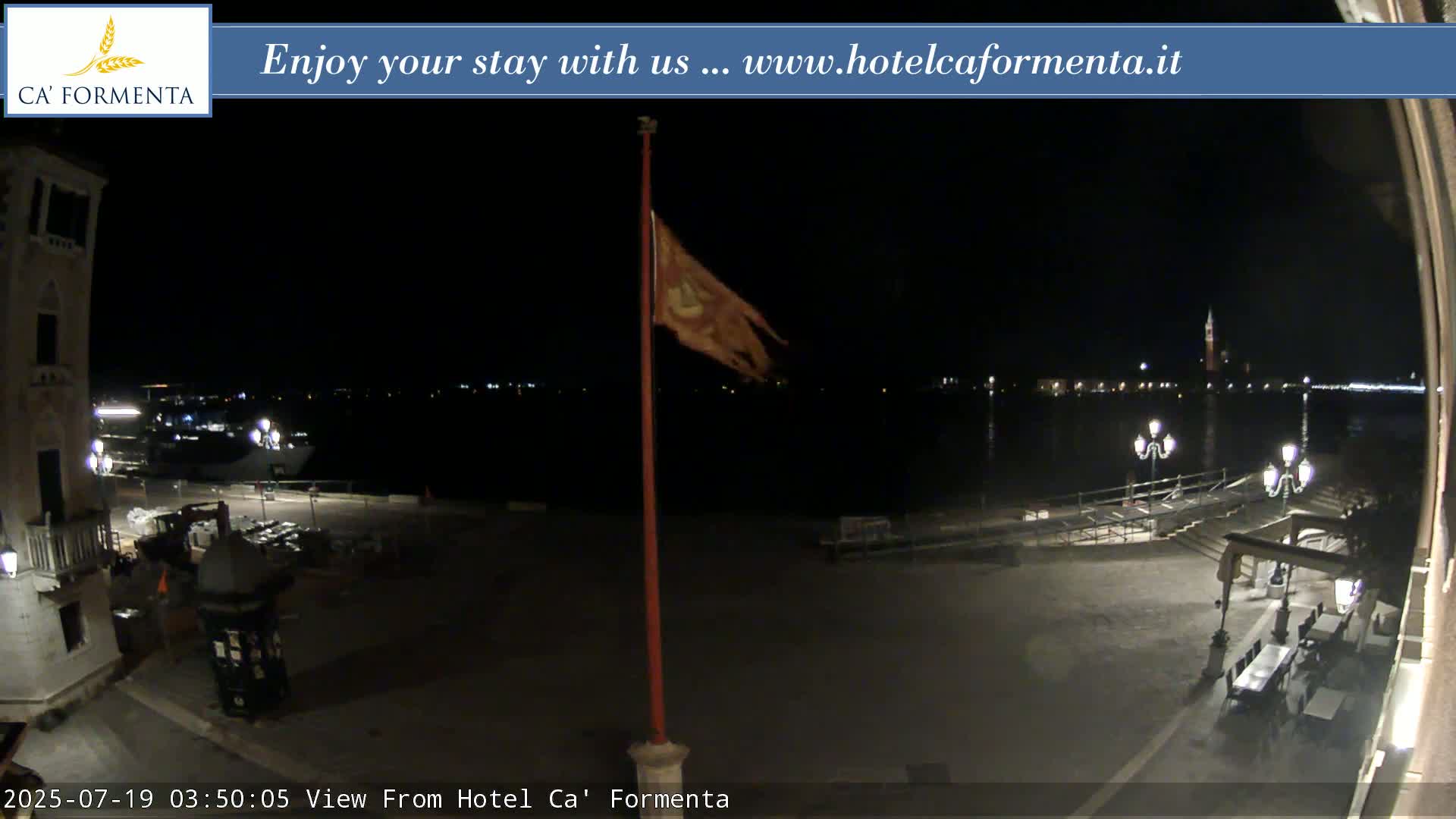 San Marco Basin from Via Garibaldi Live Cam - Venice, Veneto, Italy