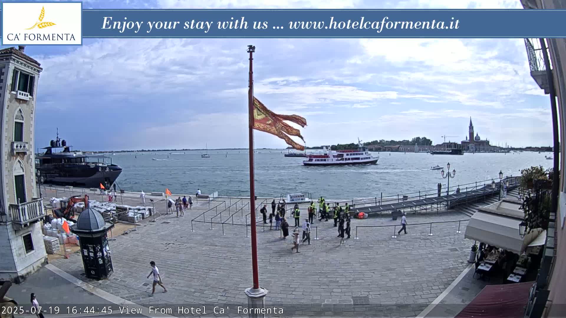 San Marco Basin from Via Garibaldi Live Cam - Venice, Veneto, Italy