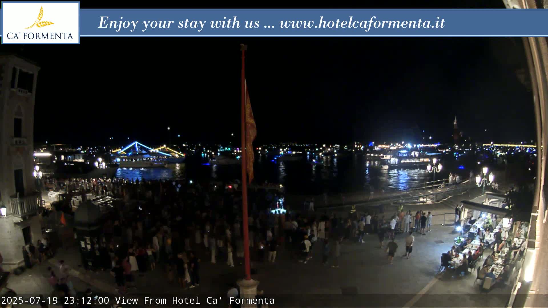 San Marco Basin from Via Garibaldi Live Cam - Venice, Veneto, Italy