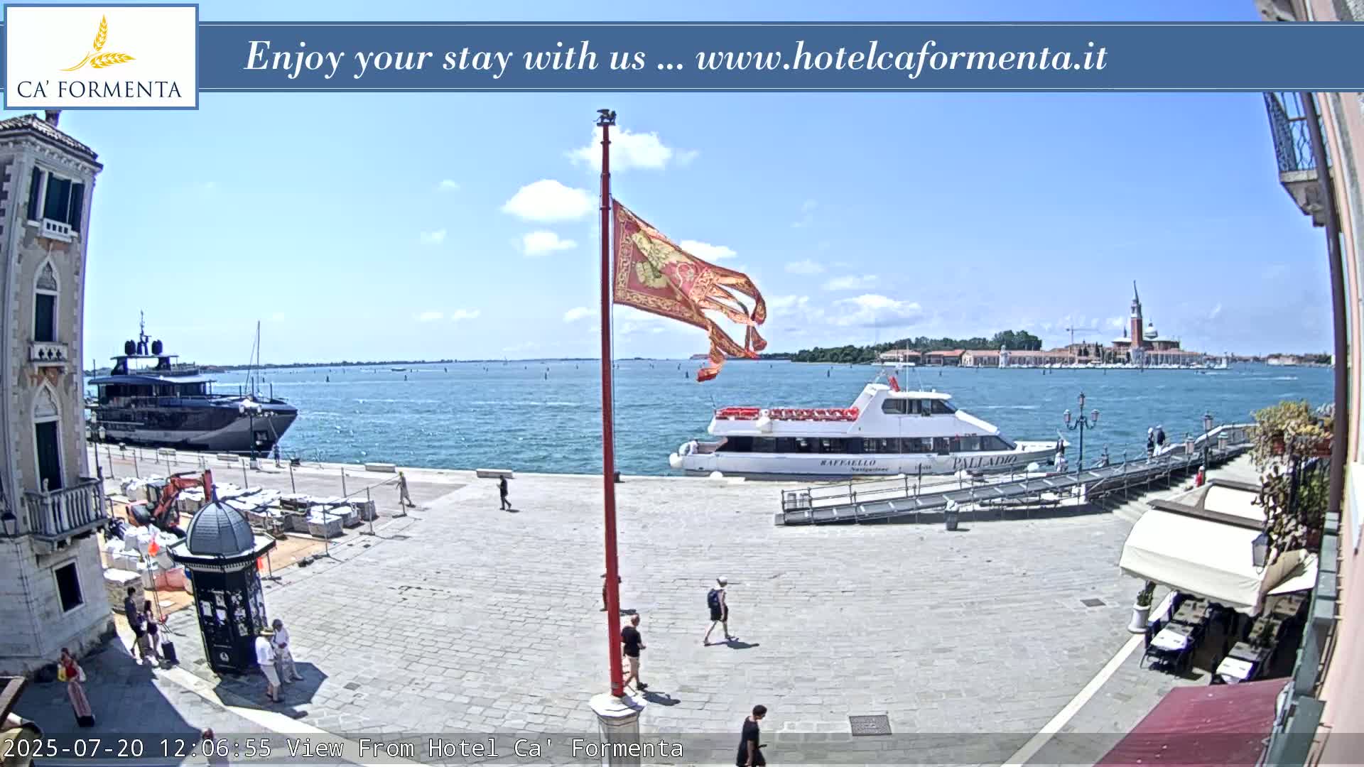 San Marco Basin from Via Garibaldi Live Cam - Venice, Veneto, Italy
