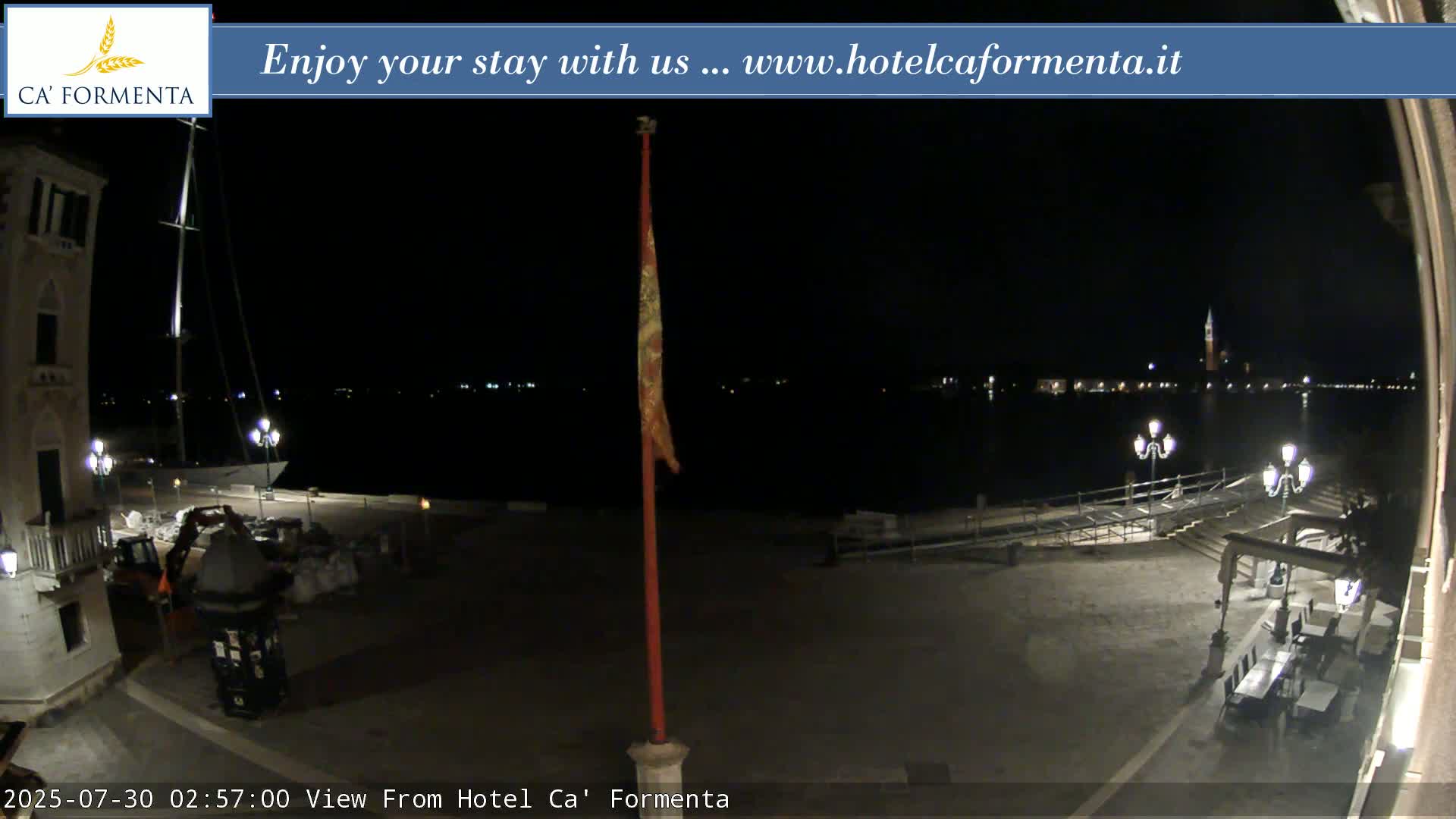 San Marco Basin from Via Garibaldi Live Cam - Venice, Veneto, Italy