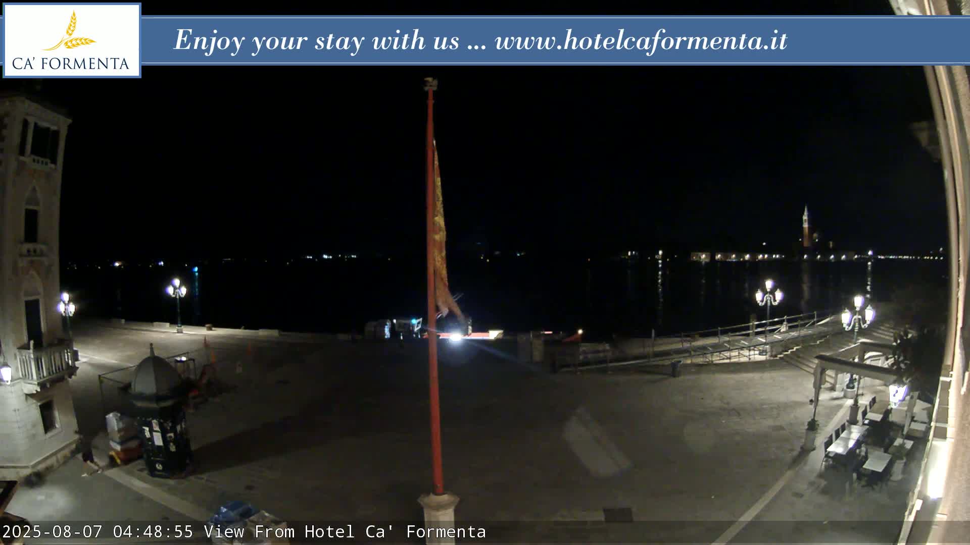 San Marco Basin from Via Garibaldi Live Cam - Venice, Veneto, Italy