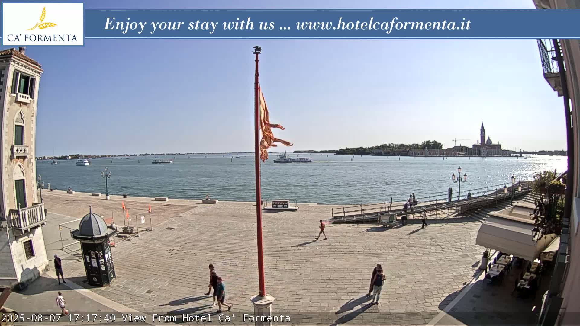 San Marco Basin from Via Garibaldi Live Cam - Venice, Veneto, Italy