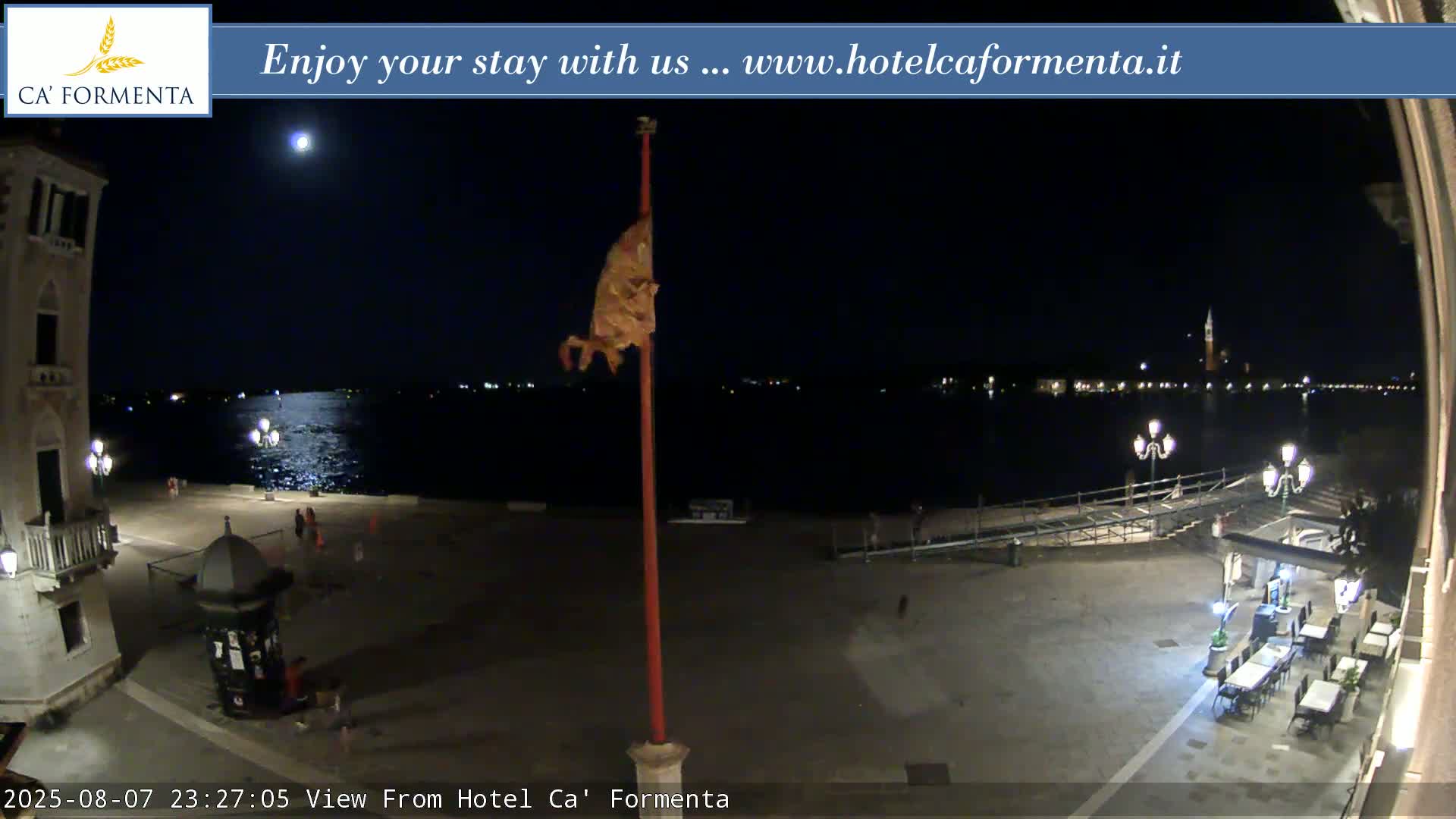 San Marco Basin from Via Garibaldi Live Cam - Venice, Veneto, Italy