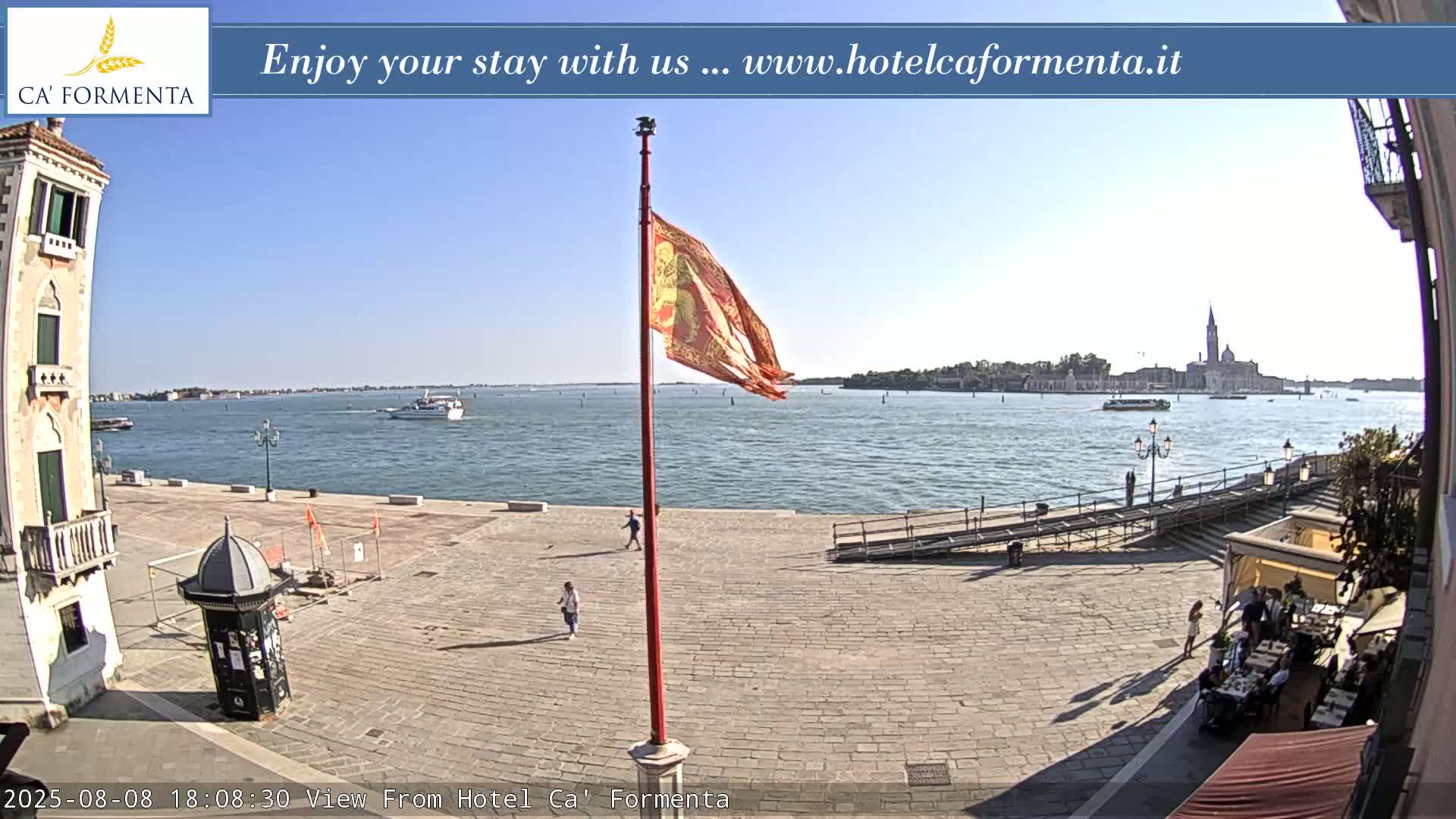 San Marco Basin from Via Garibaldi Live Cam - Venice, Veneto, Italy
