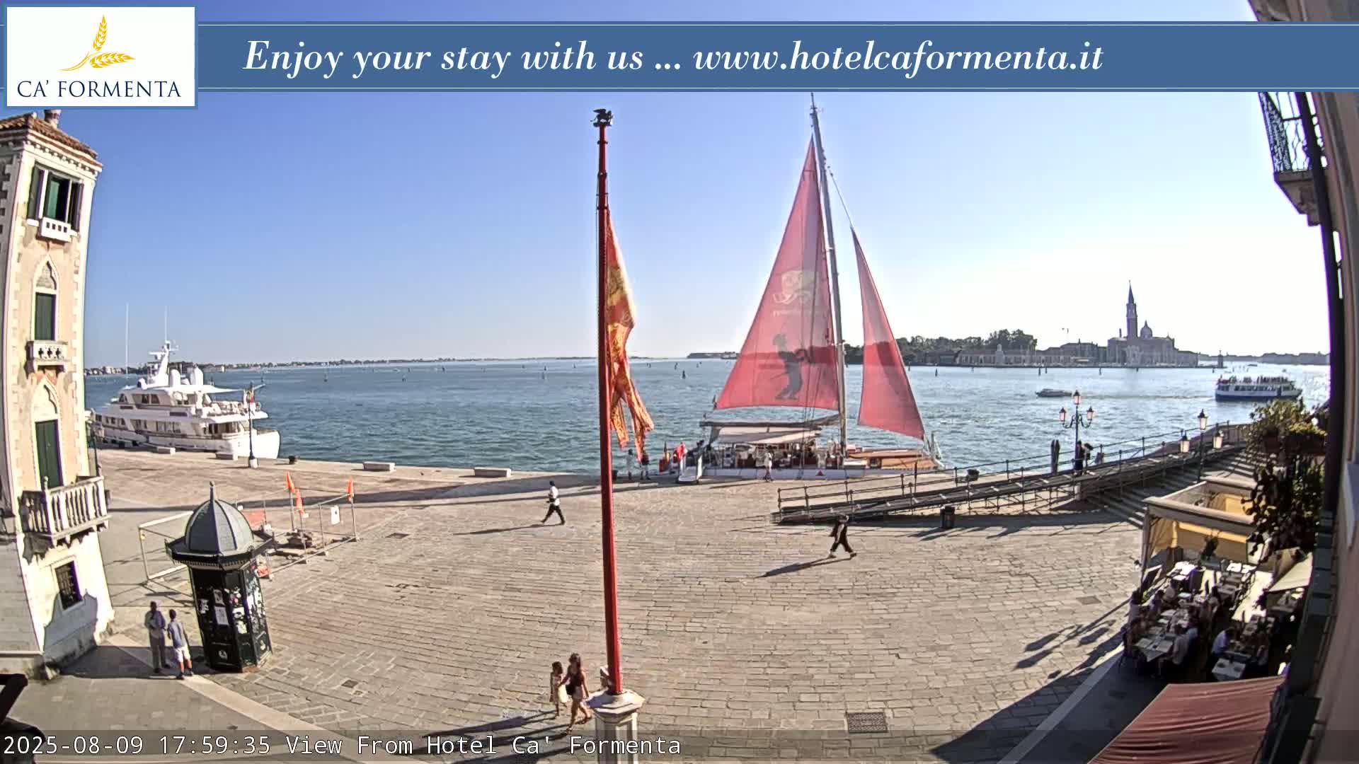 San Marco Basin from Via Garibaldi Live Cam - Venice, Veneto, Italy