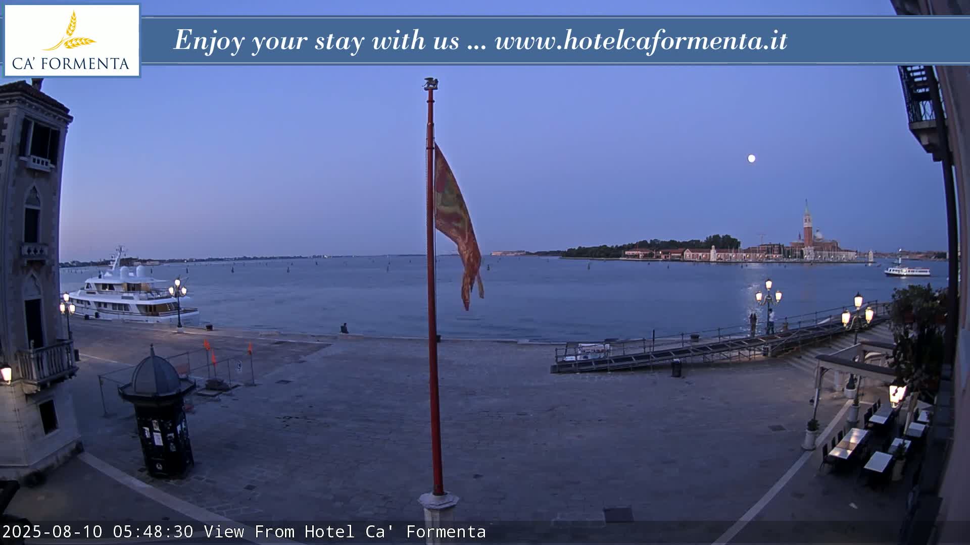 San Marco Basin from Via Garibaldi Live Cam - Venice, Veneto, Italy