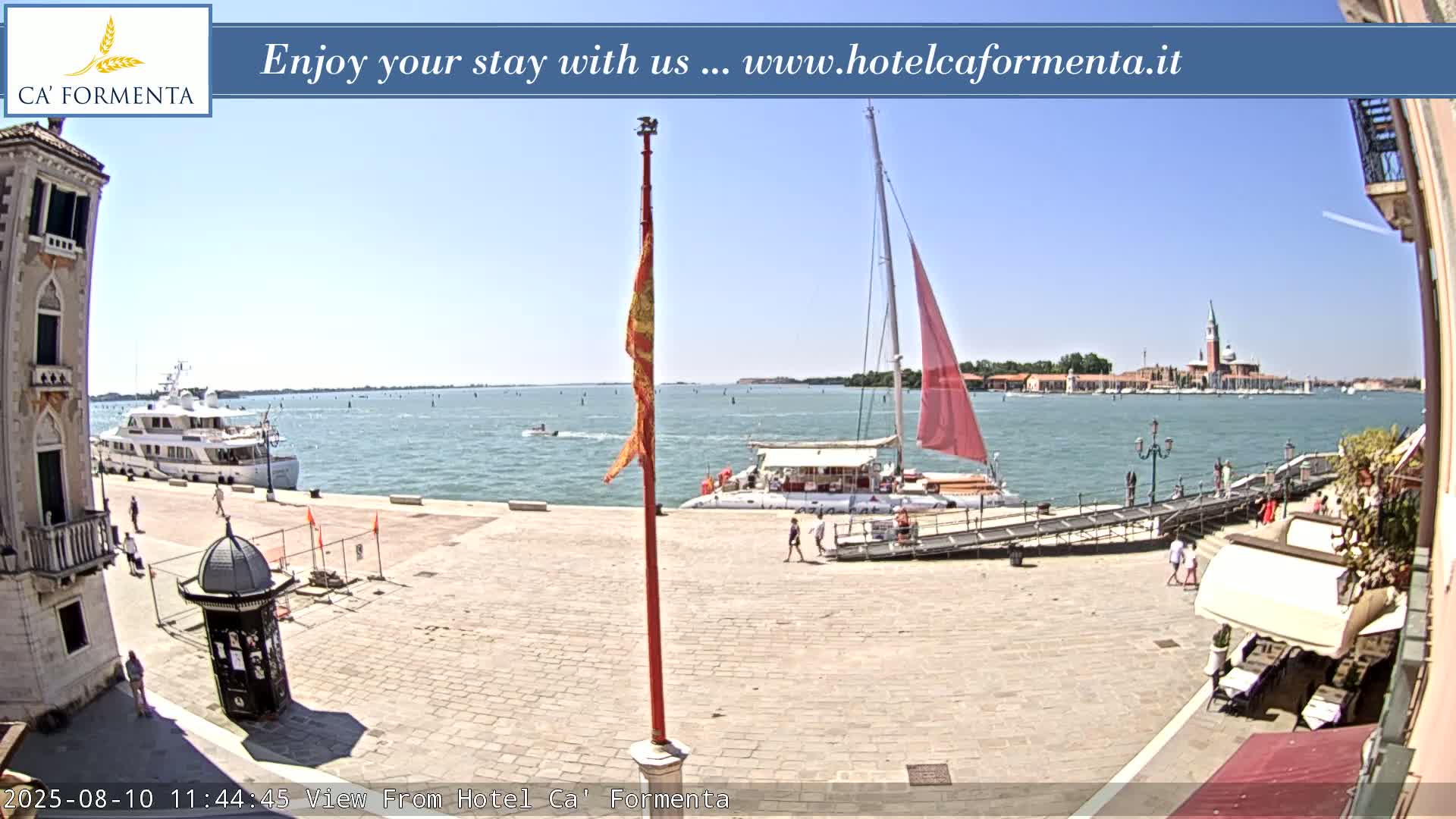 San Marco Basin from Via Garibaldi Live Cam - Venice, Veneto, Italy