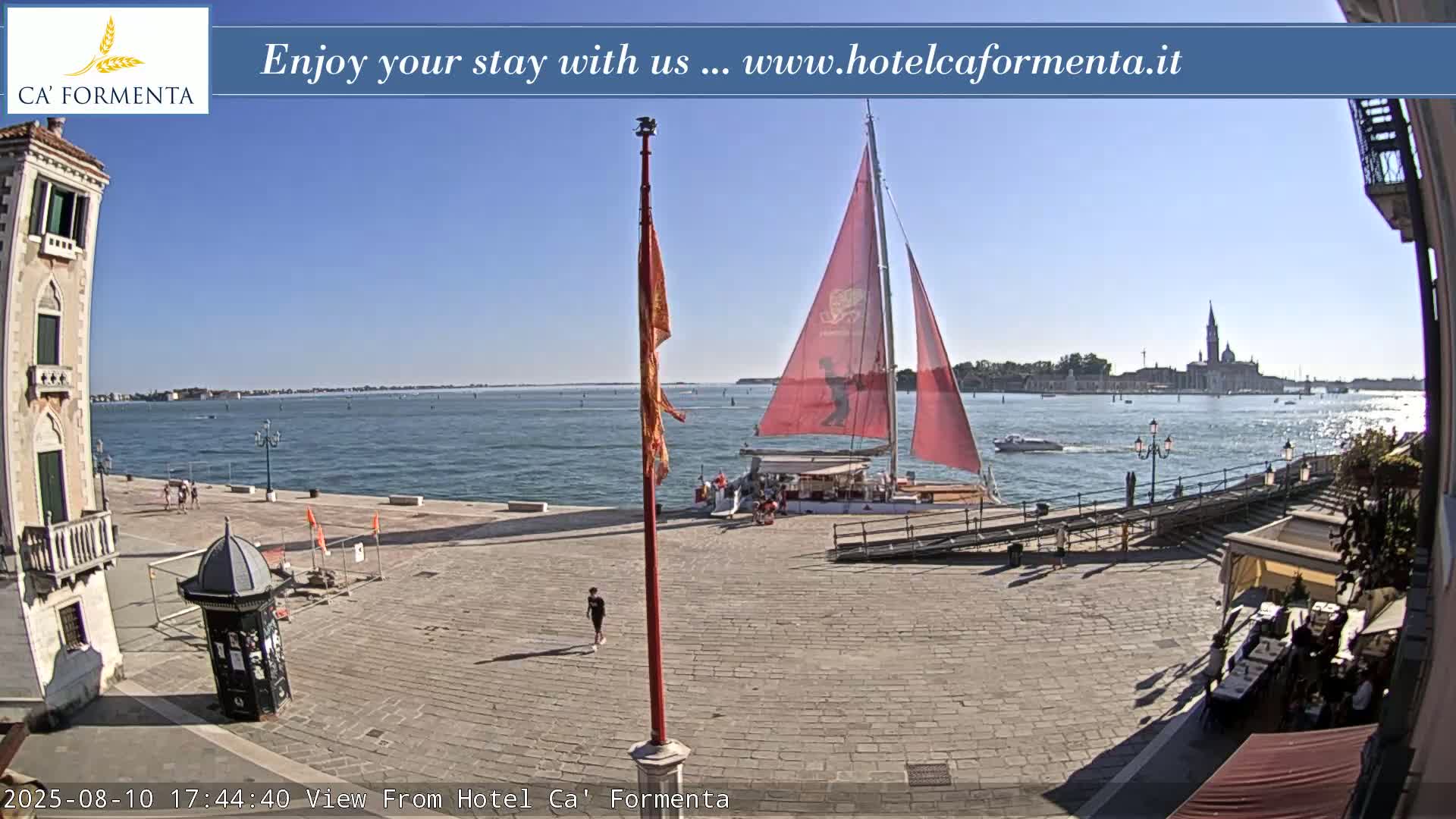 San Marco Basin from Via Garibaldi Live Cam - Venice, Veneto, Italy