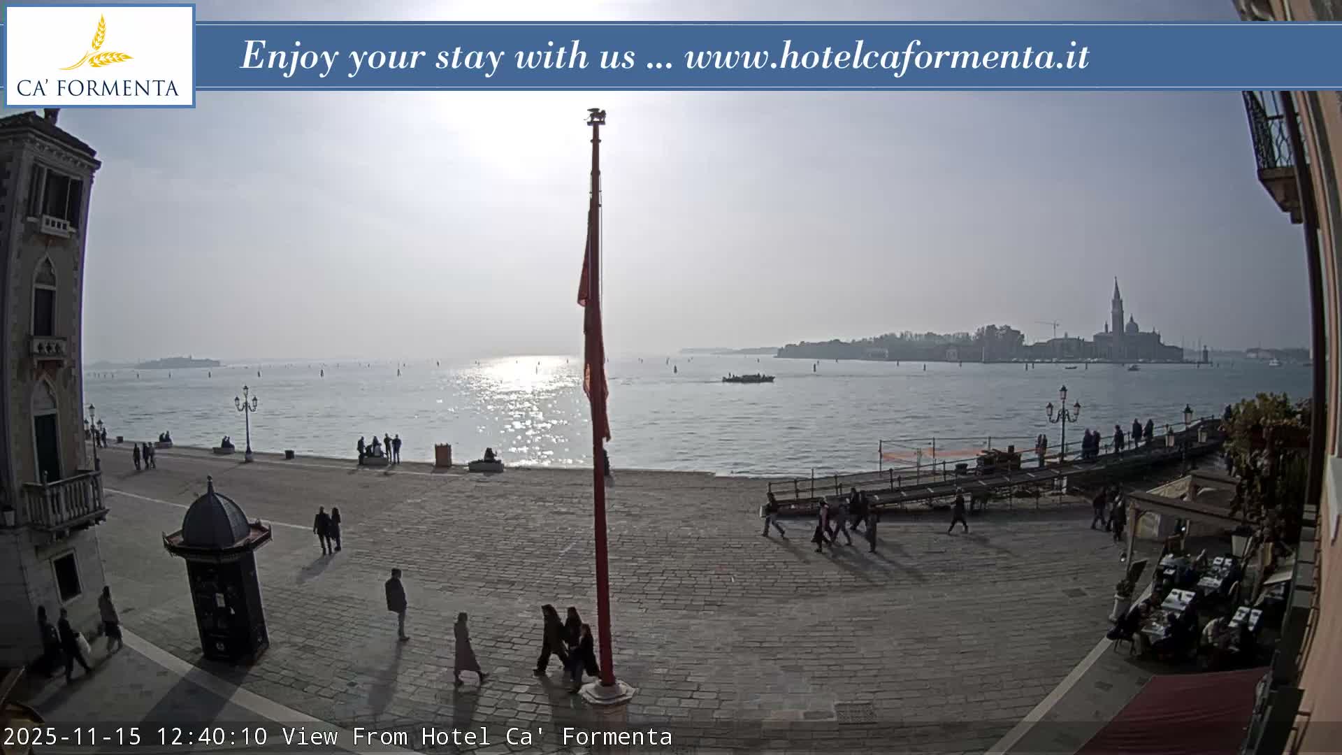 San Marco Basin from Via Garibaldi Live Cam - Venice, Veneto, Italy