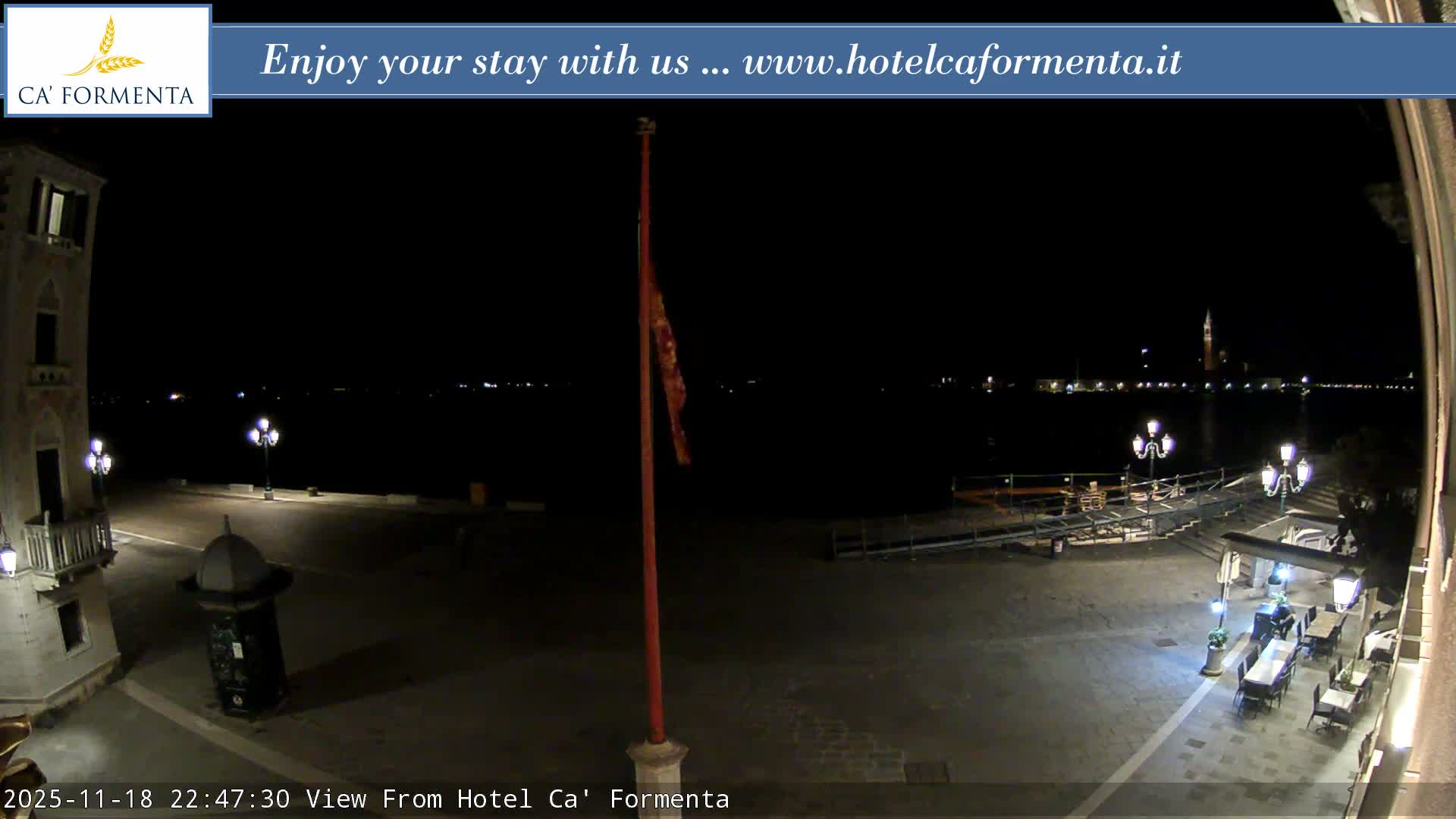 San Marco Basin from Via Garibaldi Live Cam - Venice, Veneto, Italy
