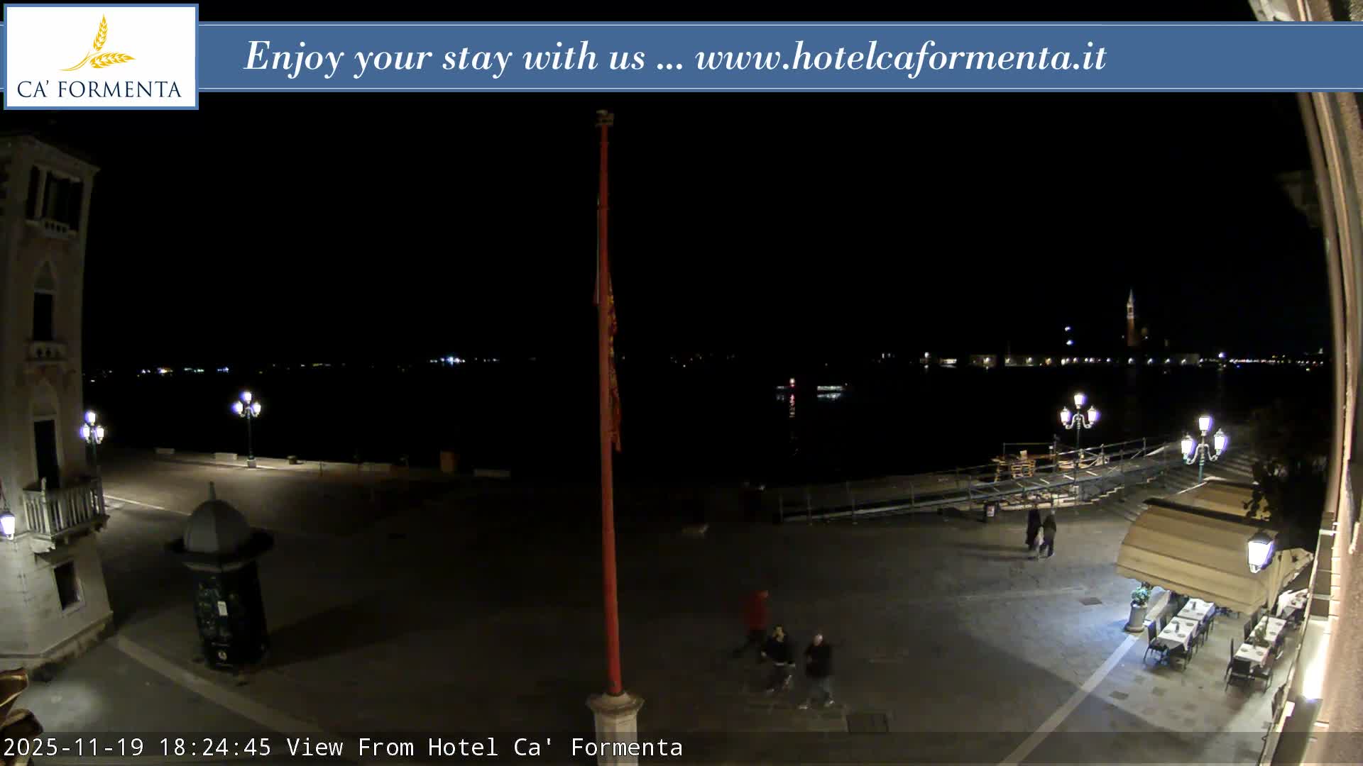 San Marco Basin from Via Garibaldi Live Cam - Venice, Veneto, Italy