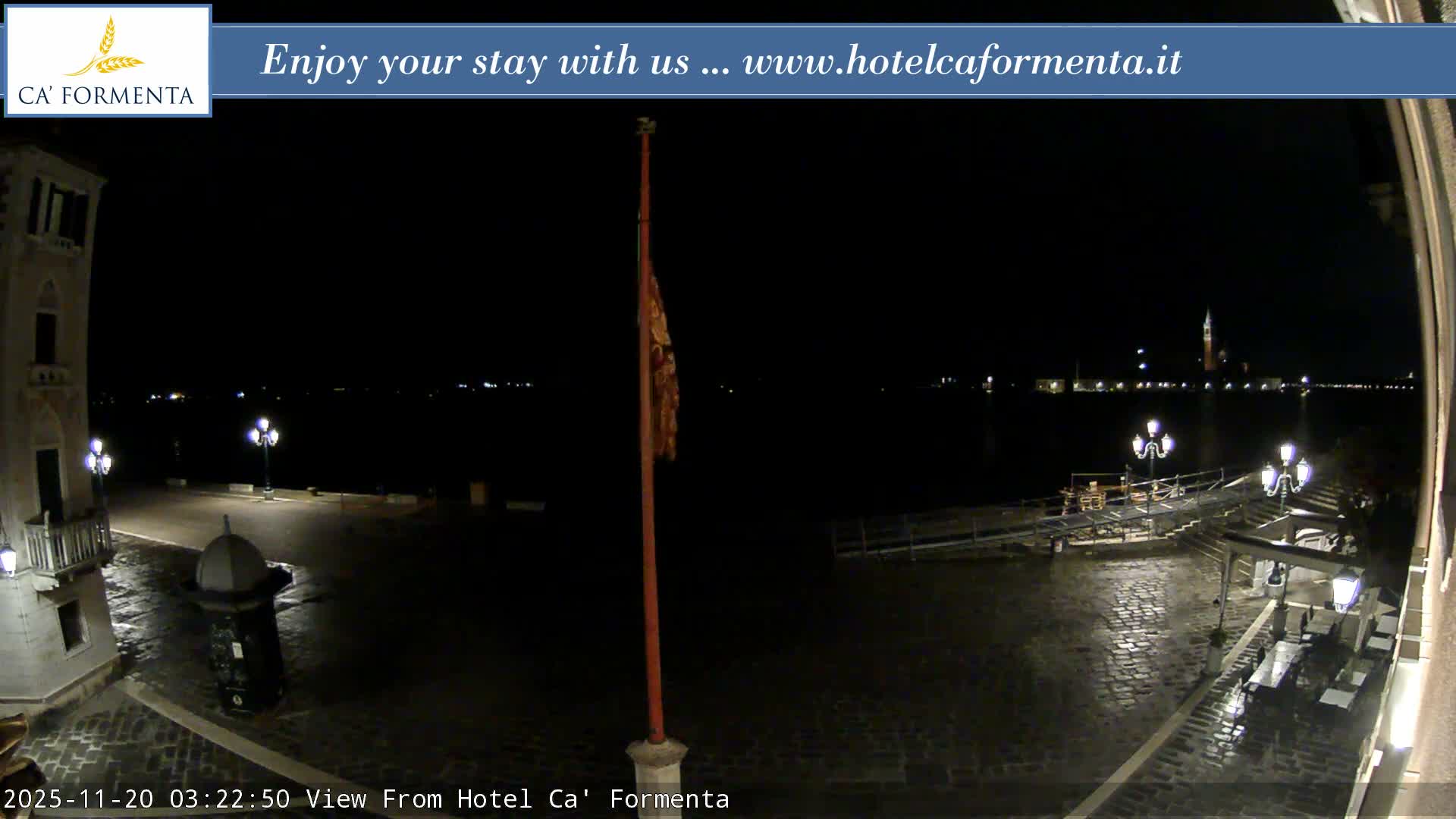 San Marco Basin from Via Garibaldi Live Cam - Venice, Veneto, Italy