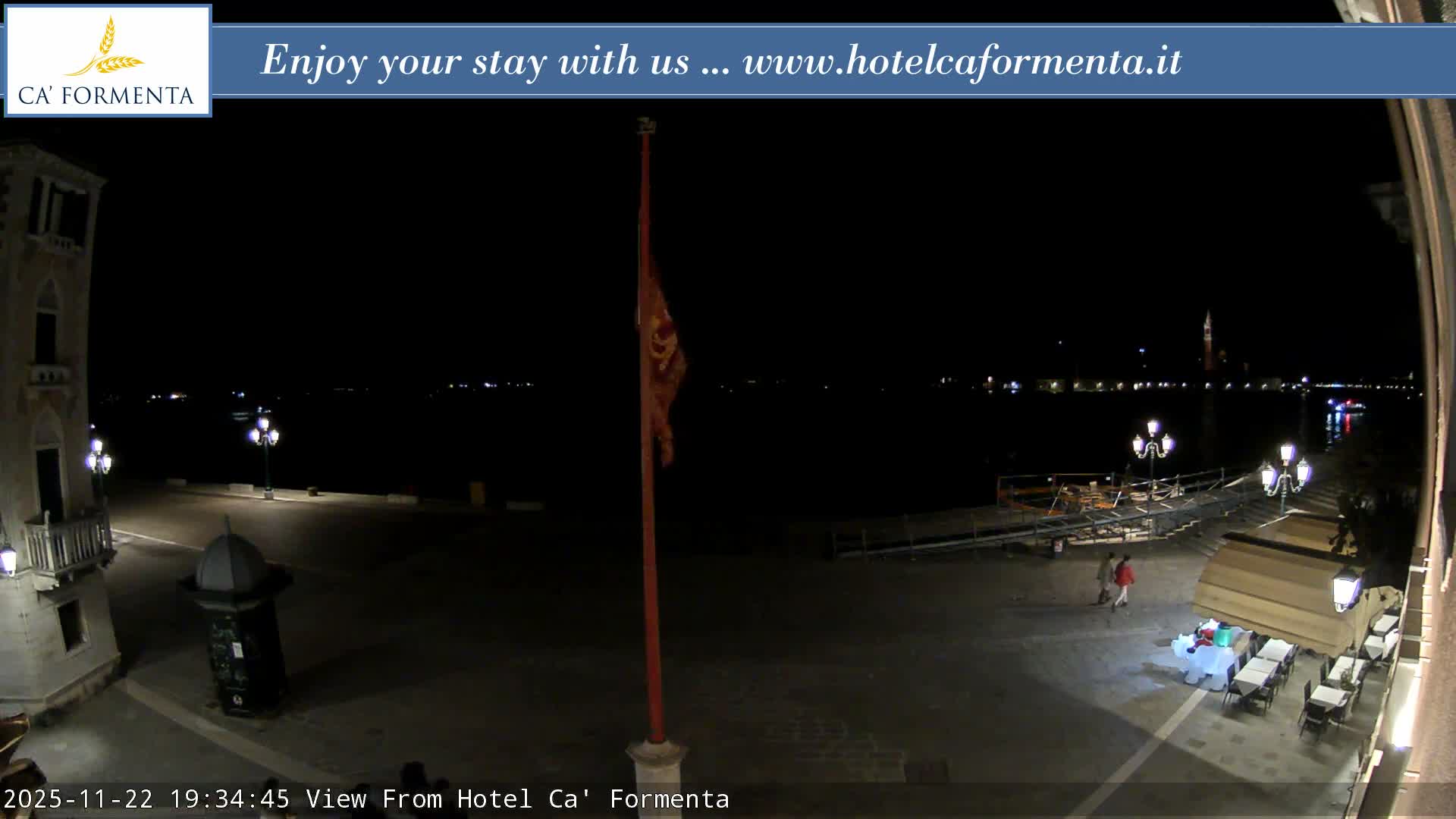 San Marco Basin from Via Garibaldi Live Cam - Venice, Veneto, Italy