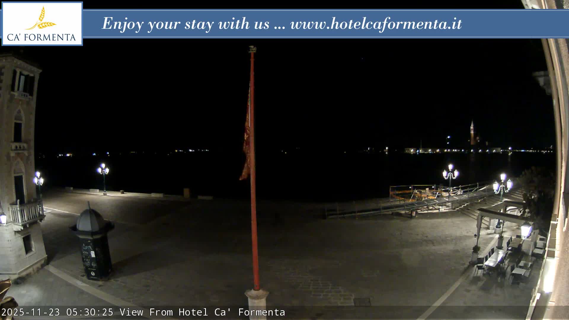 San Marco Basin from Via Garibaldi Live Cam - Venice, Veneto, Italy